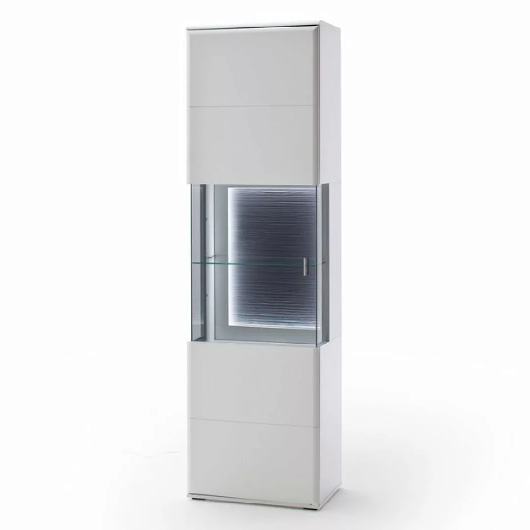 Lomadox Vitrine ALIA-05 Vitrinenschrank montiert, weiß matt, modern, Wohnzi günstig online kaufen