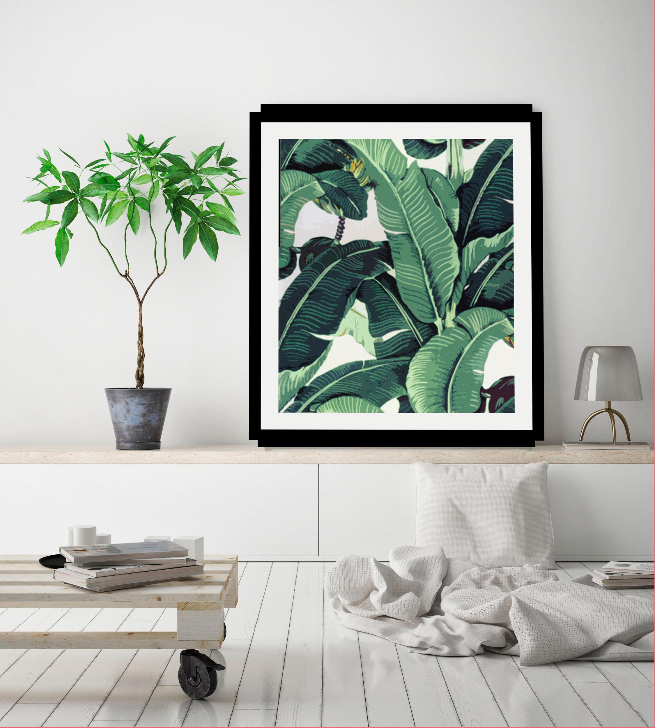 queence Bild "Blätter", in 3 Größen, gerahmt günstig online kaufen