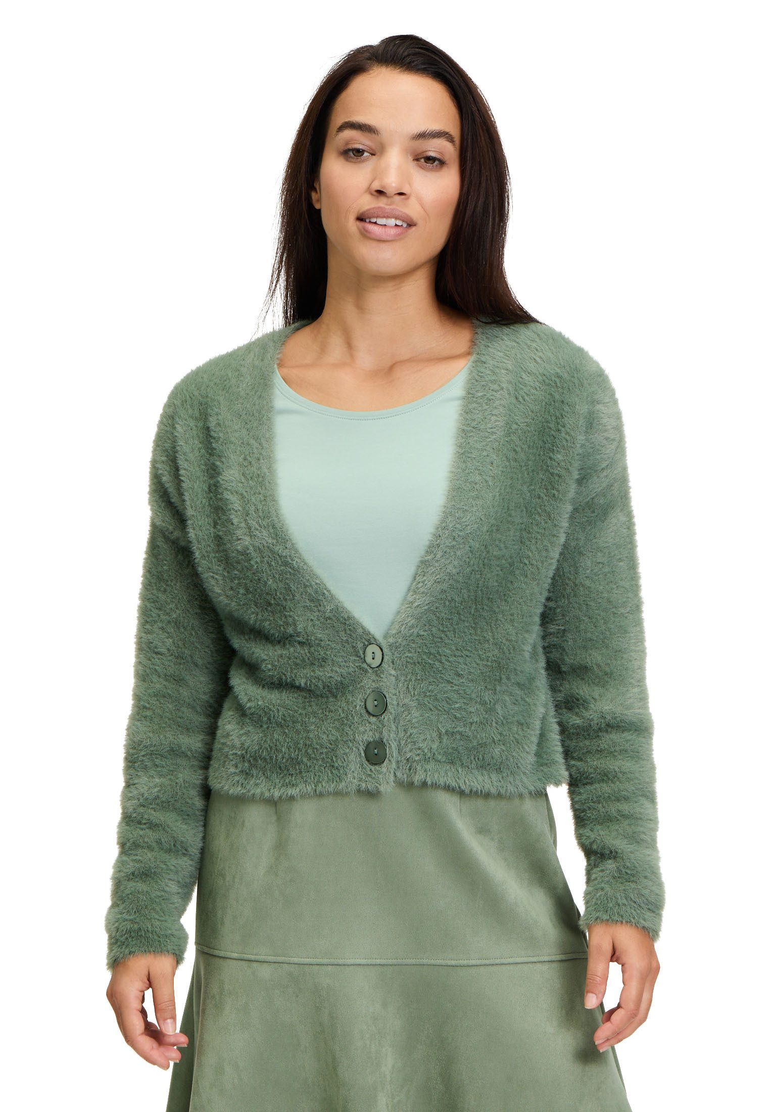 Cartoon Strickjacke Cartoon Damen Strick-Cardigan mit günstig online kaufen