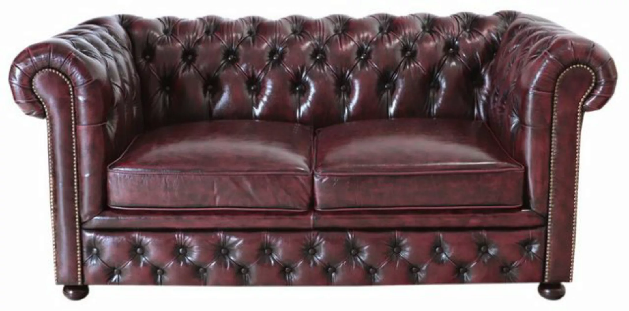 Indischesmoebelhausde Chesterfield-Sofa Zweisitzer-Sofa Chesterfield Greenf günstig online kaufen