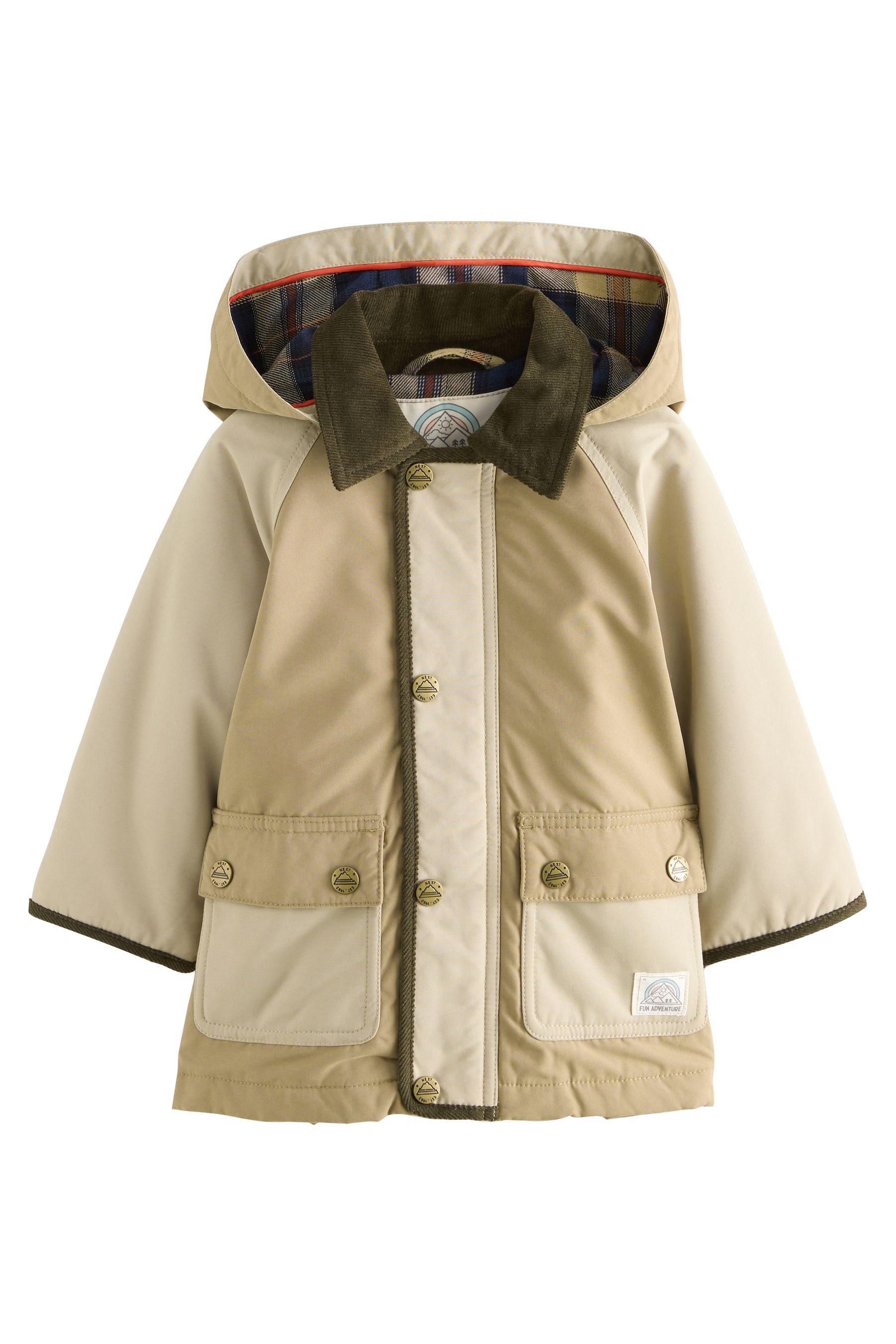 Next Cordjacke Kapuzenmantel mit Cordkragen (1-St) günstig online kaufen