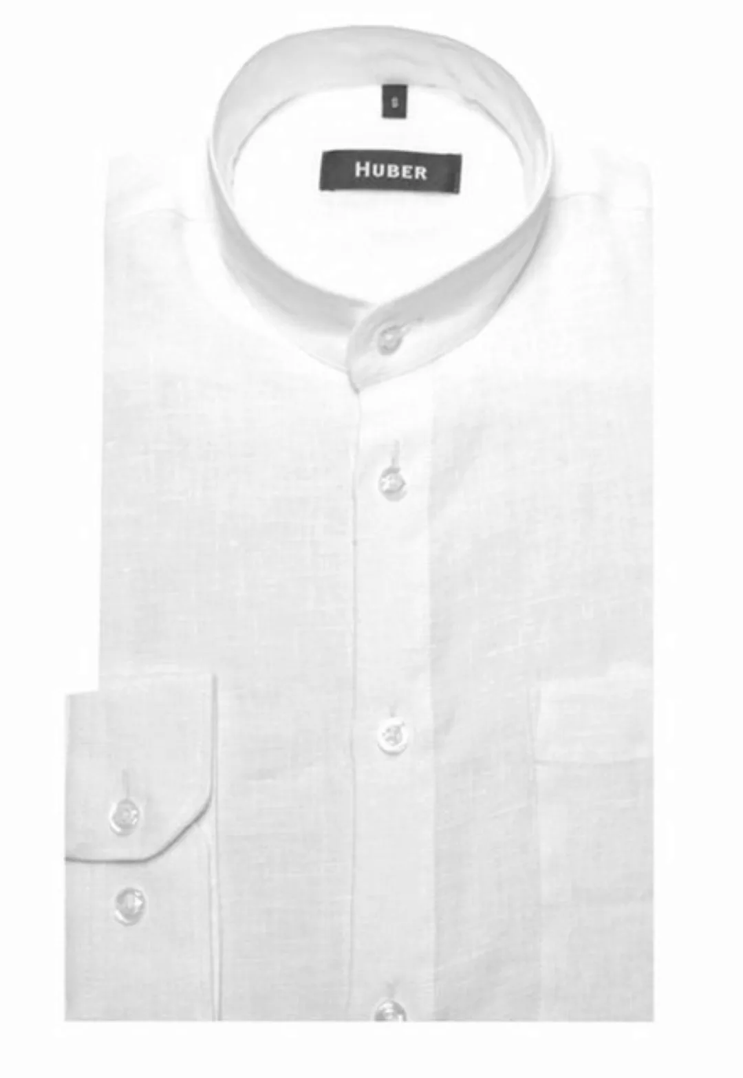 Huber Hemden Langarmhemd HU-0044 Stehkragen 100% Leinen nachhaltig Regular günstig online kaufen