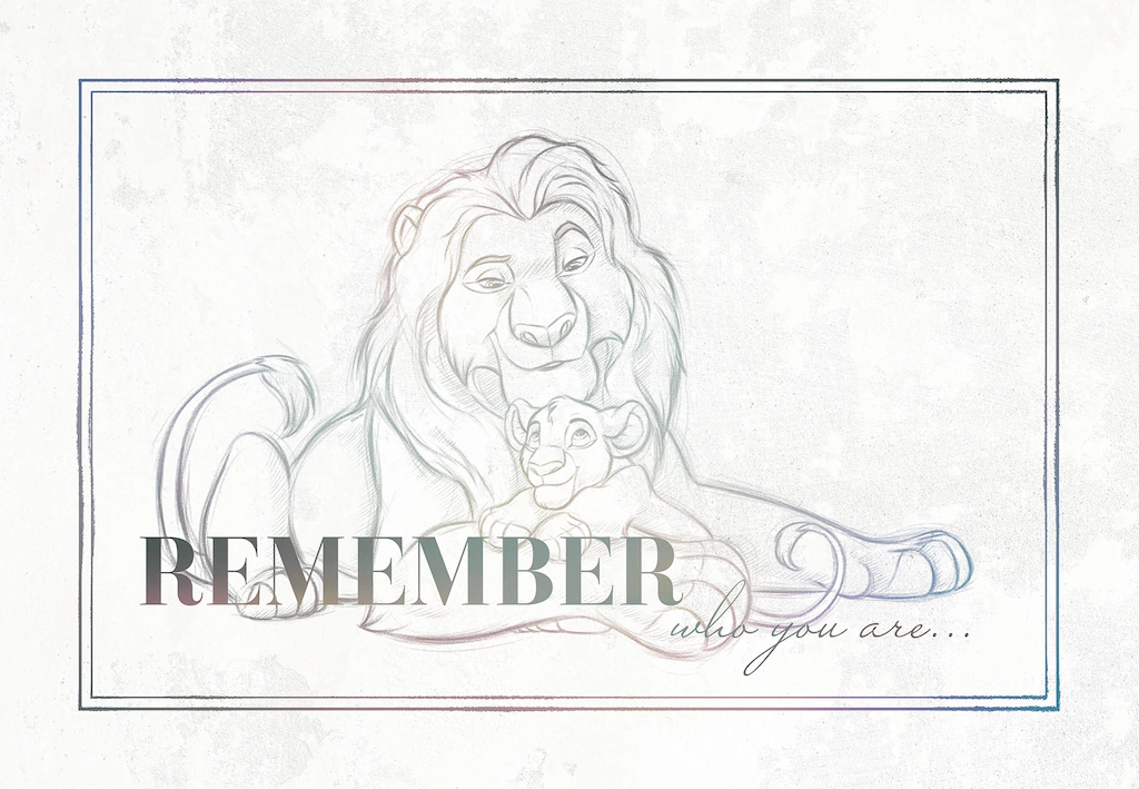 Komar Leinwandbild "Keilrahmenbild - Lion King Be Yourself - Größe 40 x 60 günstig online kaufen