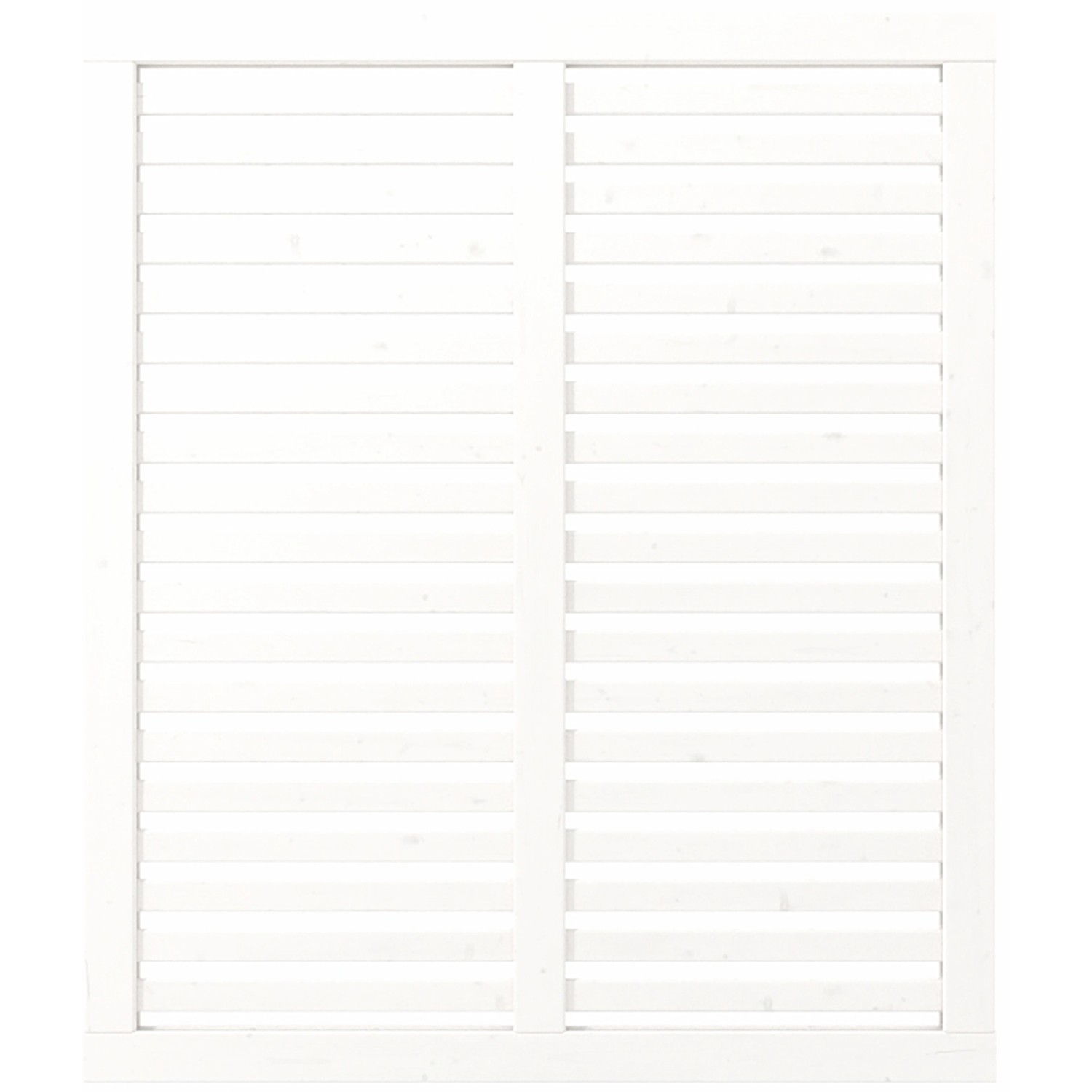 Plus Holz Sichtschutzzaun Harmoni Nadelholz Weiß 120 cm x 140 cm günstig online kaufen