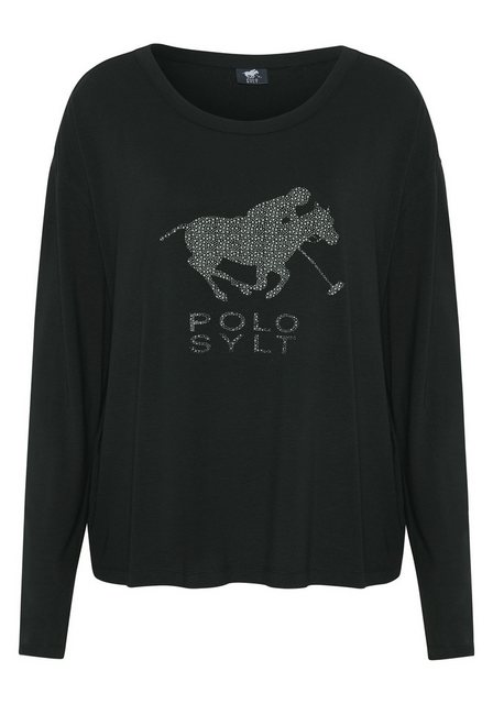 Polo Sylt Langarmshirt mit Logo-Motiv und -Schriftzug günstig online kaufen