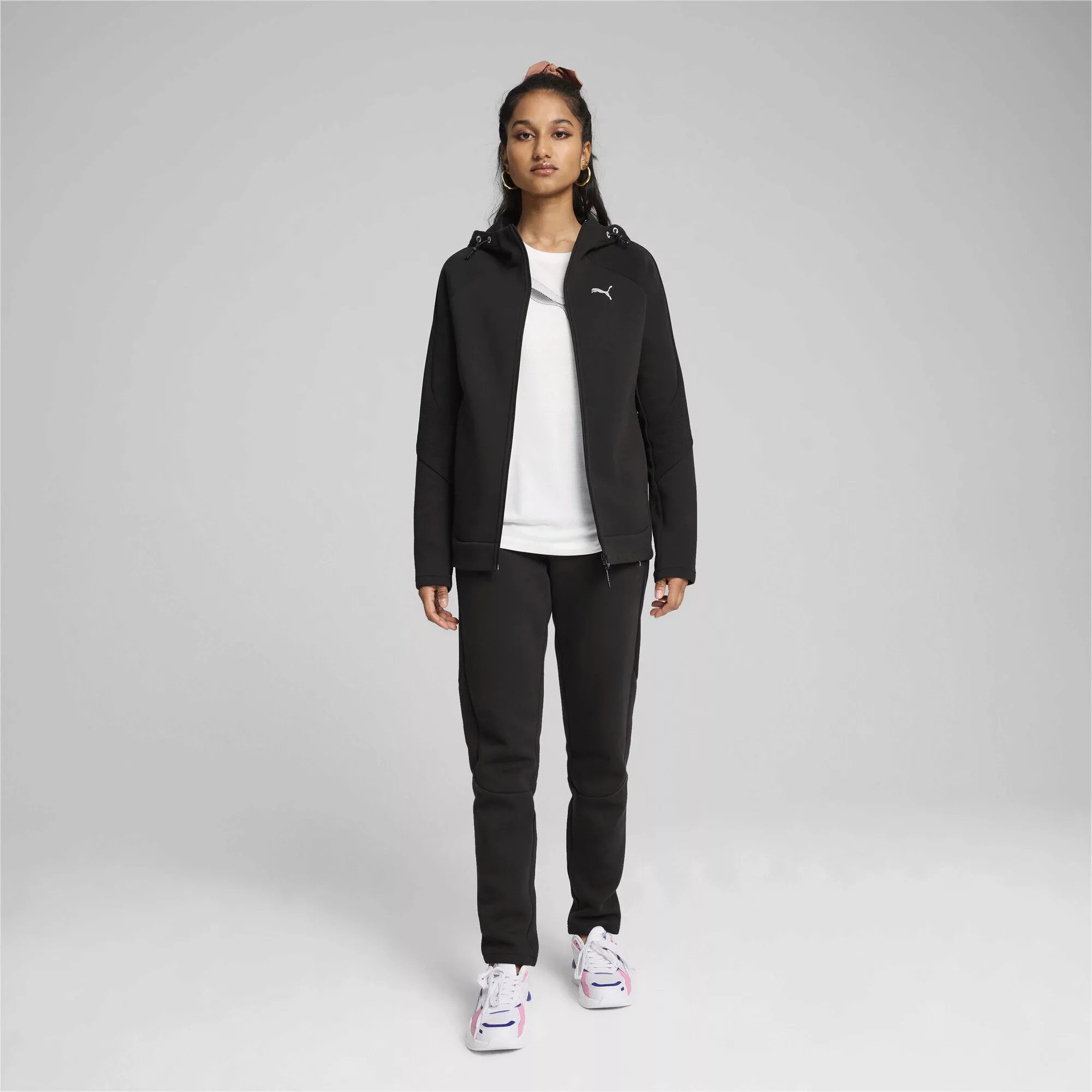 PUMA Sweatjacke "EVOSTRIPE Kapuzenjacke Damen" günstig online kaufen