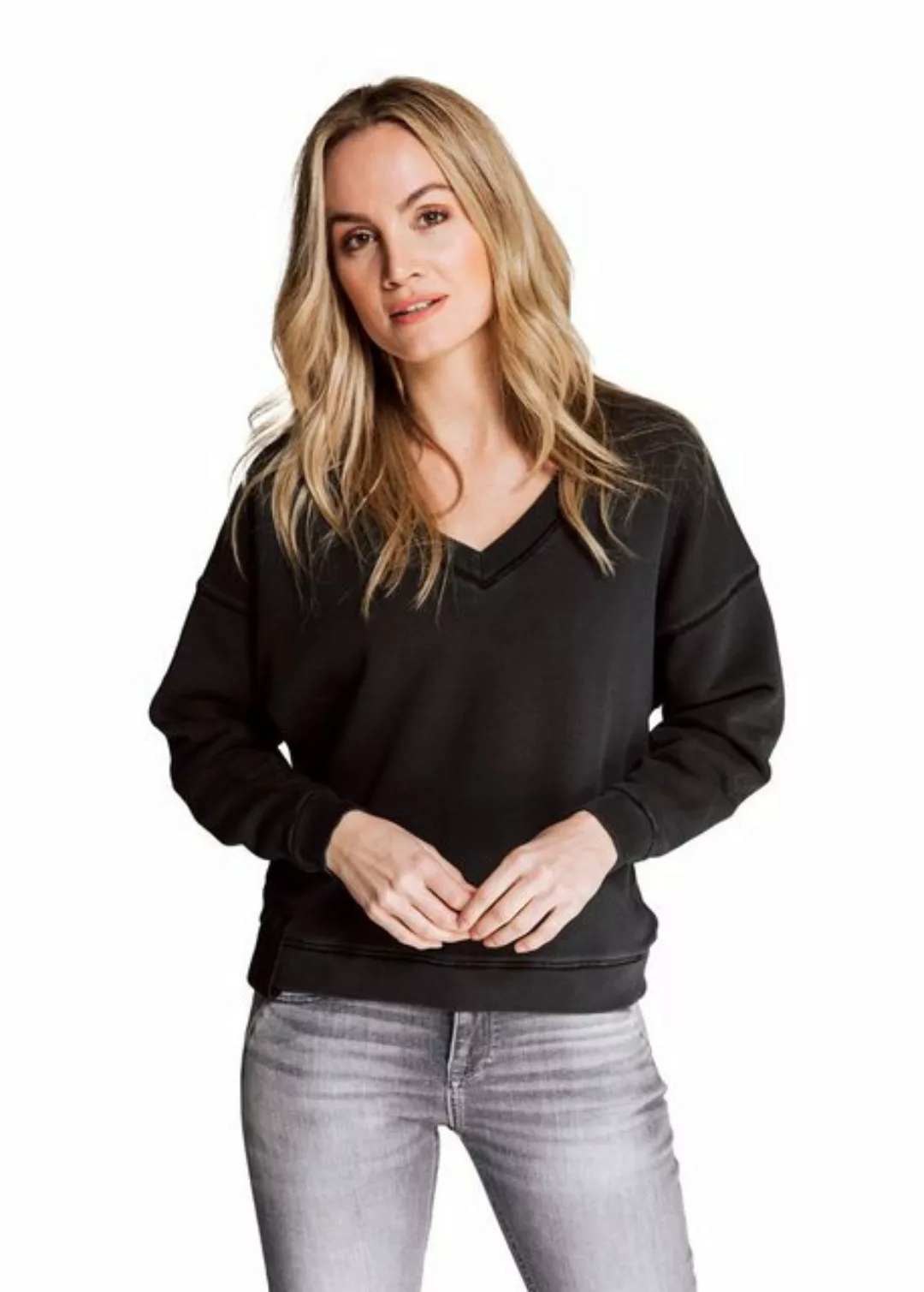 Zhrill Sweatshirt Sweater SUSA Black (0-tlg) günstig online kaufen