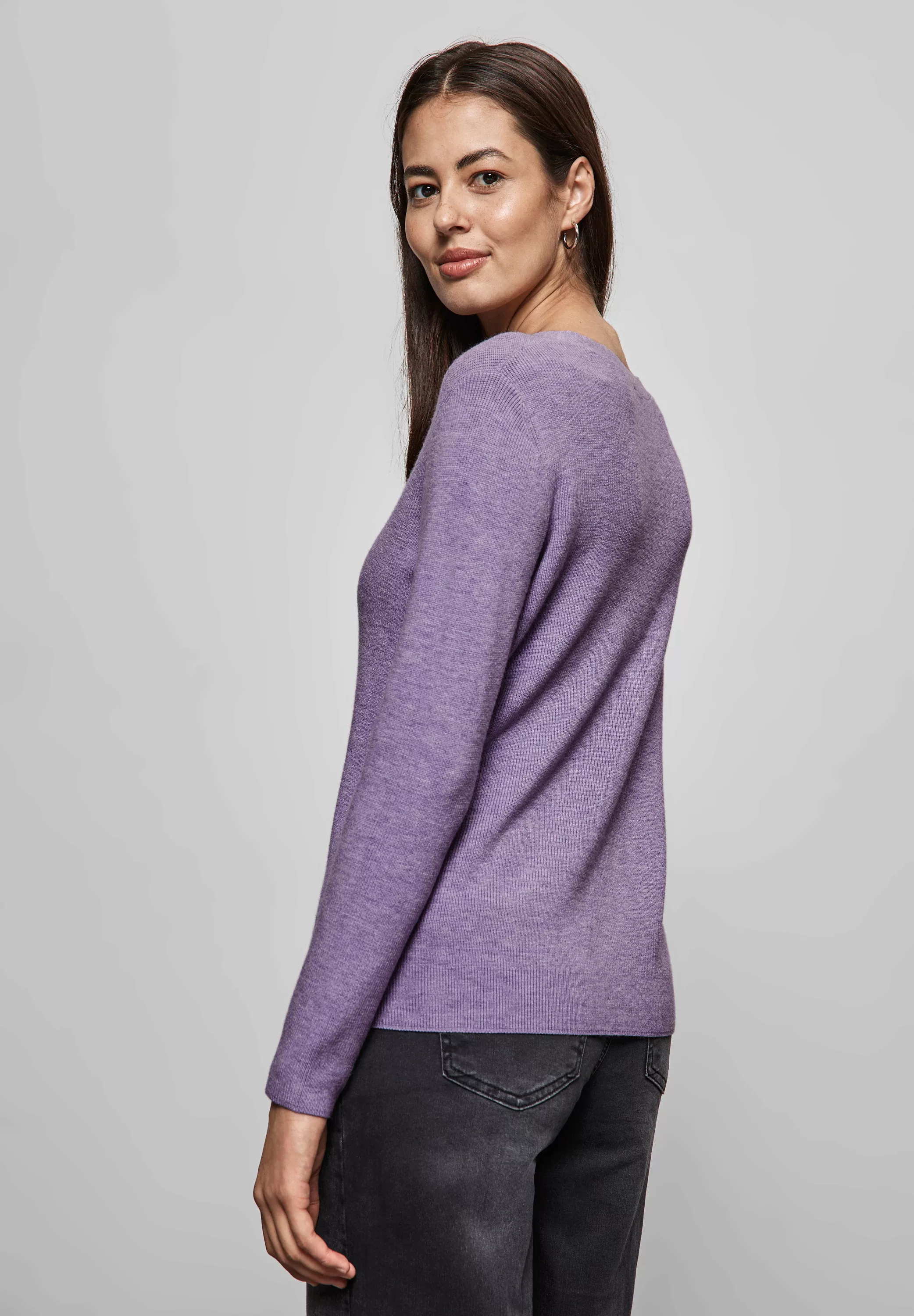 STREET ONE Strickpullover, aus Feinstrick günstig online kaufen