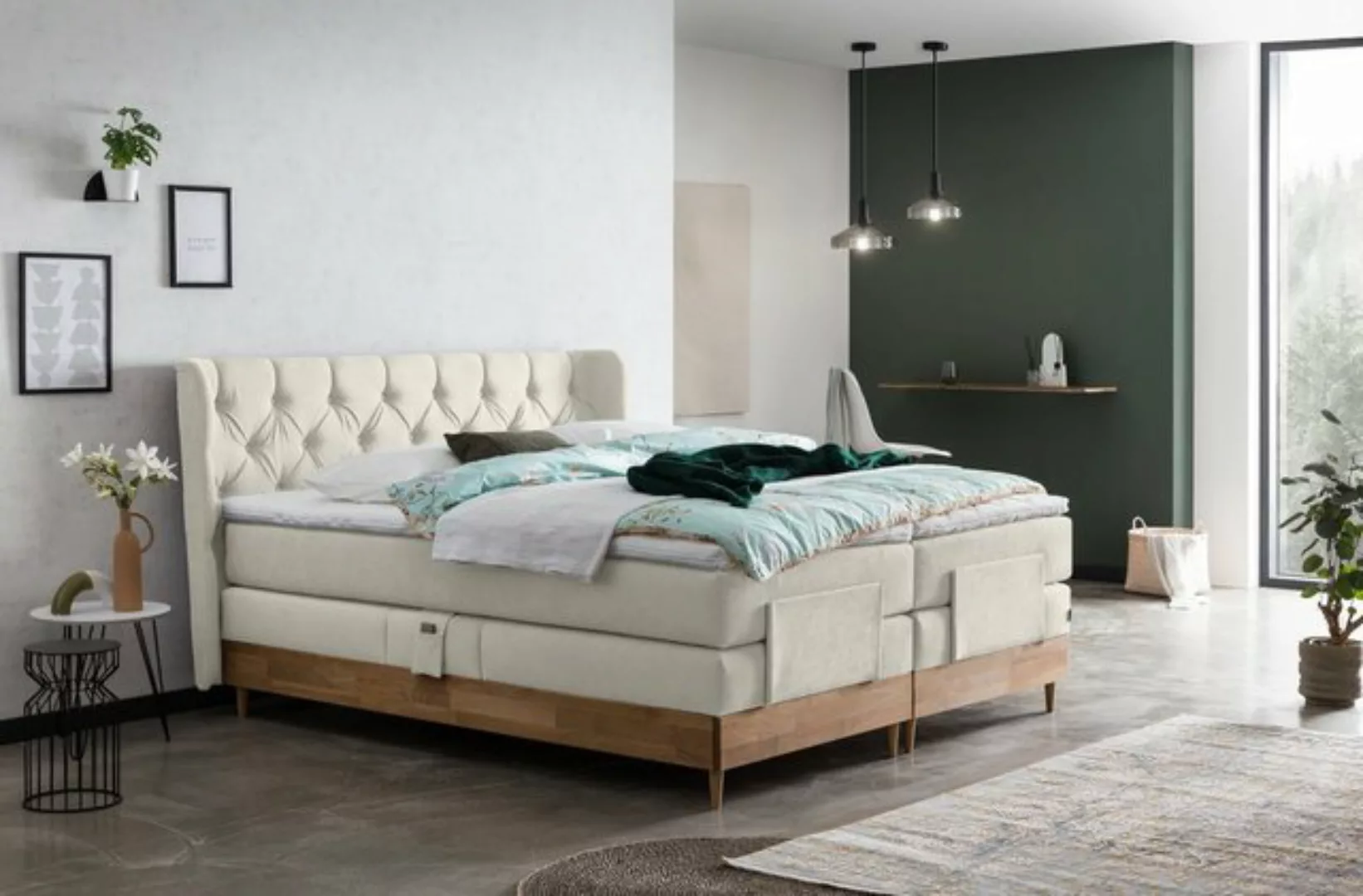 Belanoti Boxspringbett EON (Boxspringbett 180x200 elektrisch verstellbar Be günstig online kaufen