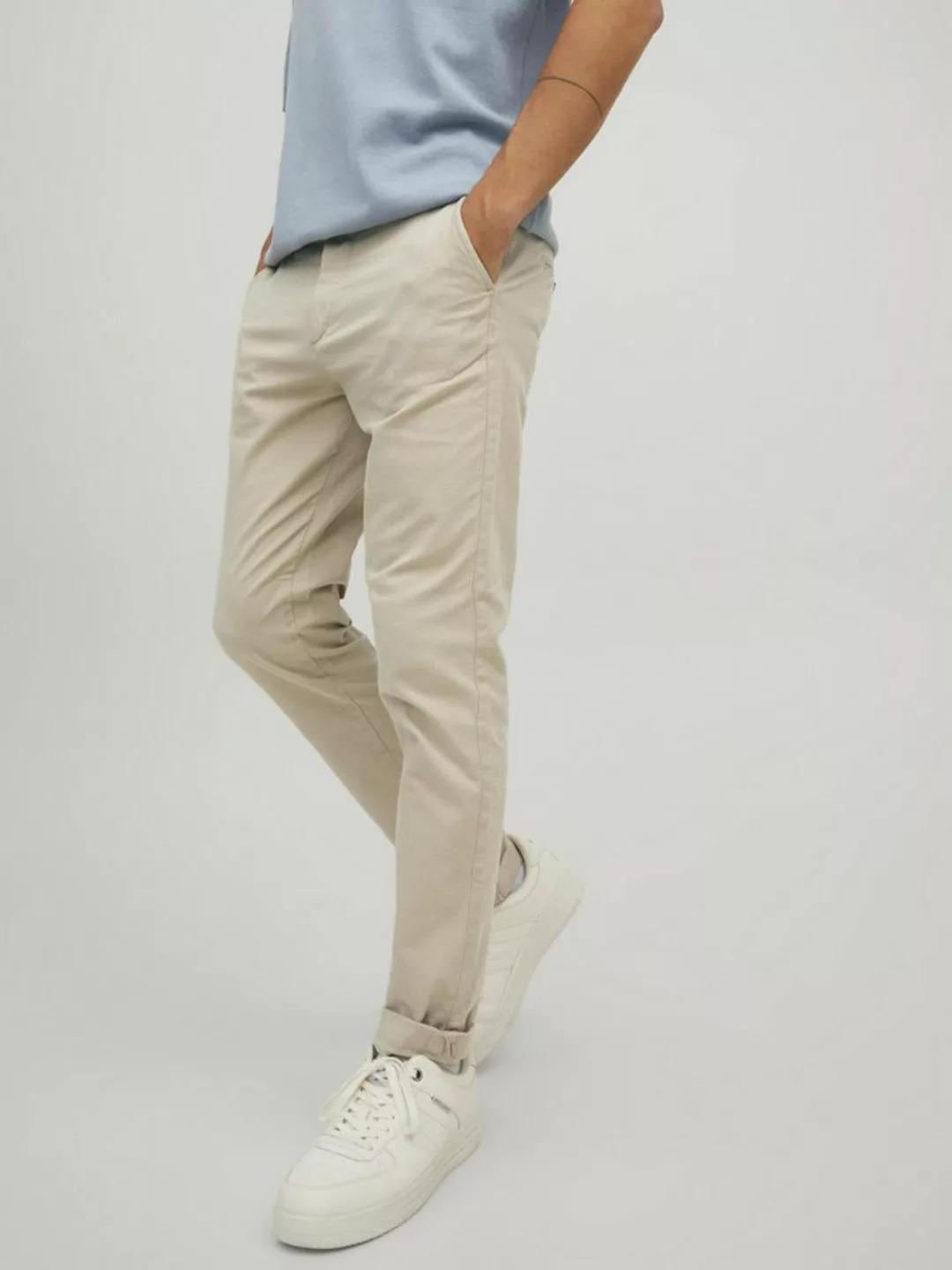 Jack & Jones Chinohose Elegante Chino Hose Legere Business Stoffhose JPSTMA günstig online kaufen