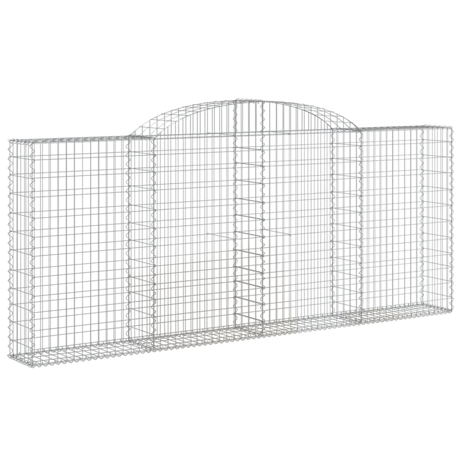 vidaXL Gabionen mit Hochbogen 20 Stk 300x30x120/140cm Eisen 1671287 günstig online kaufen