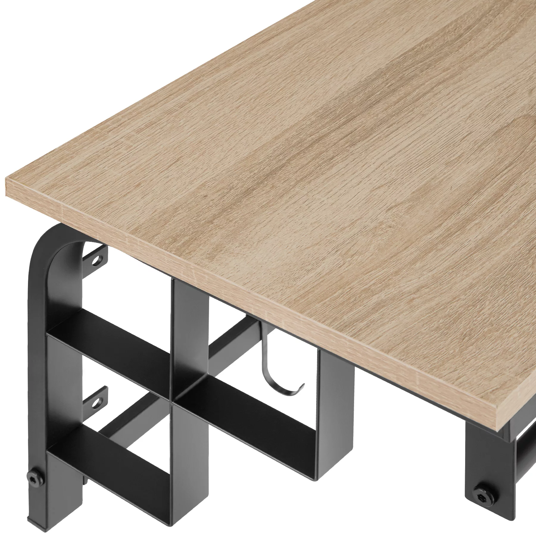 Hängegarderobe Westwood 66x30x27cm - Industrial Holz hell, Eiche Sonoma günstig online kaufen
