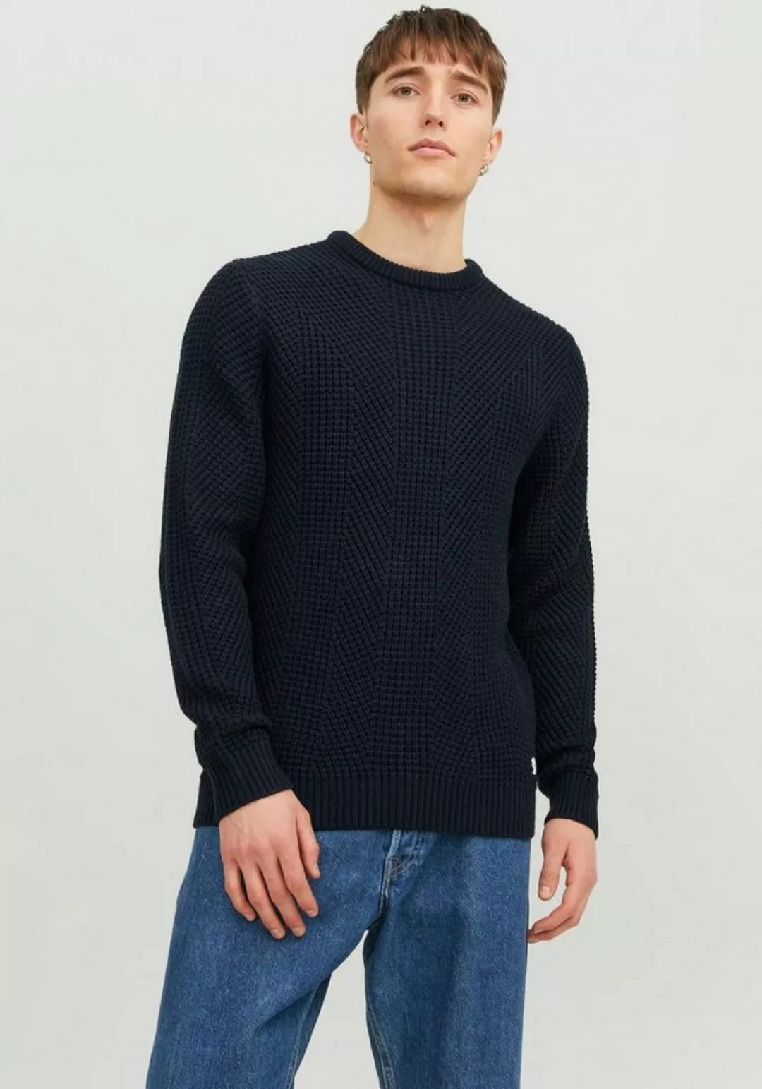 Jack & Jones Strickpullover JJSTANDFORD KNIT CREW NECK günstig online kaufen