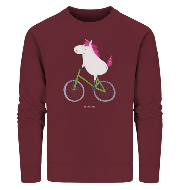 Mr. & Mrs. Panda Longpullover Größe M Einhorn Radfahrer - Burgundy - Gesche günstig online kaufen