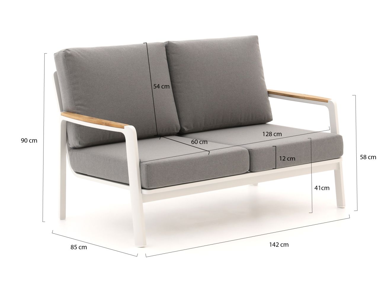 Bellagio Ciane Gartensofa 2-Sitzer 142 cm günstig online kaufen