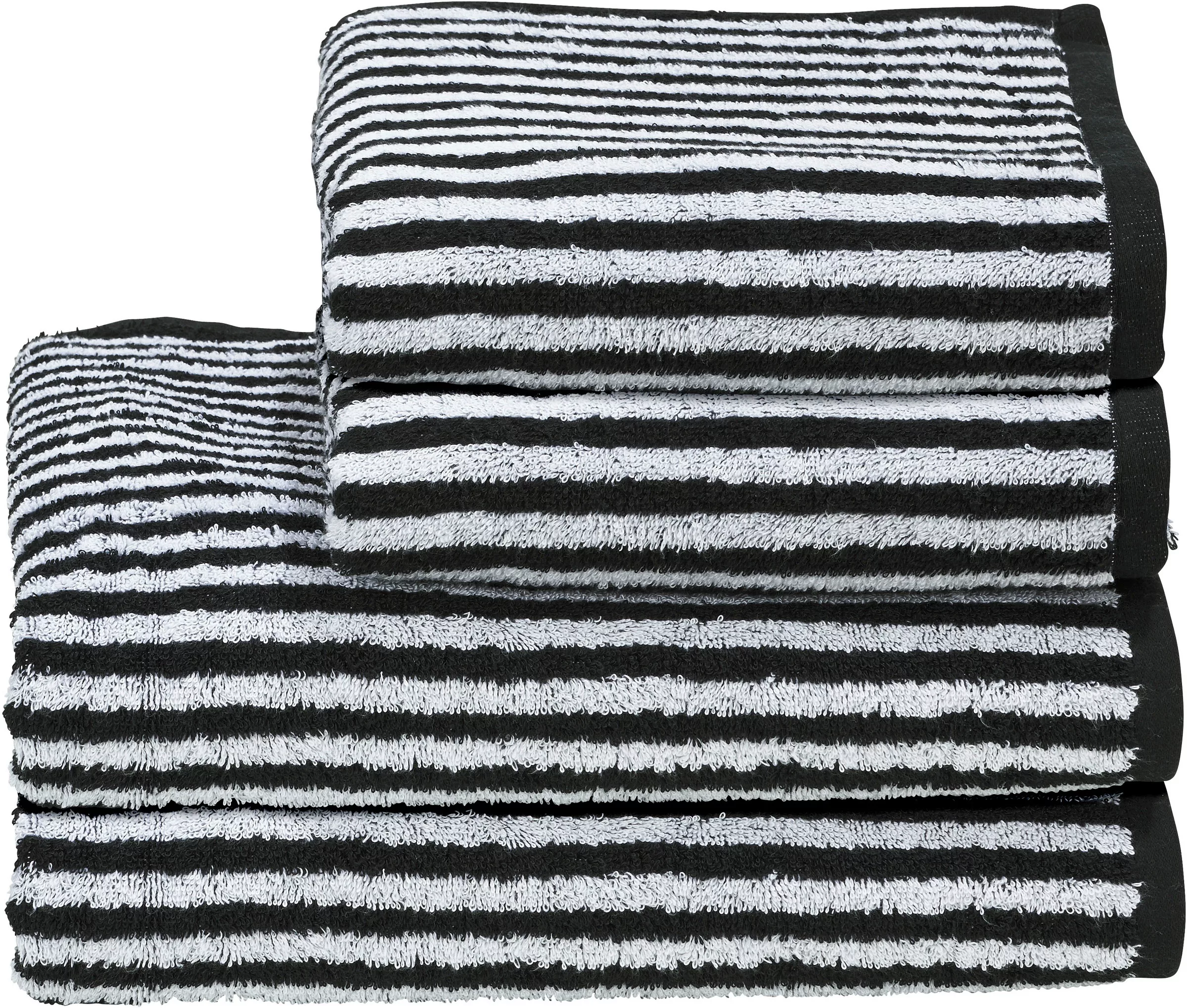 done.® Handtuch Set »Daily Shapes Stripes«, (Set, 4 St., 2 Gästetücher (30x günstig online kaufen