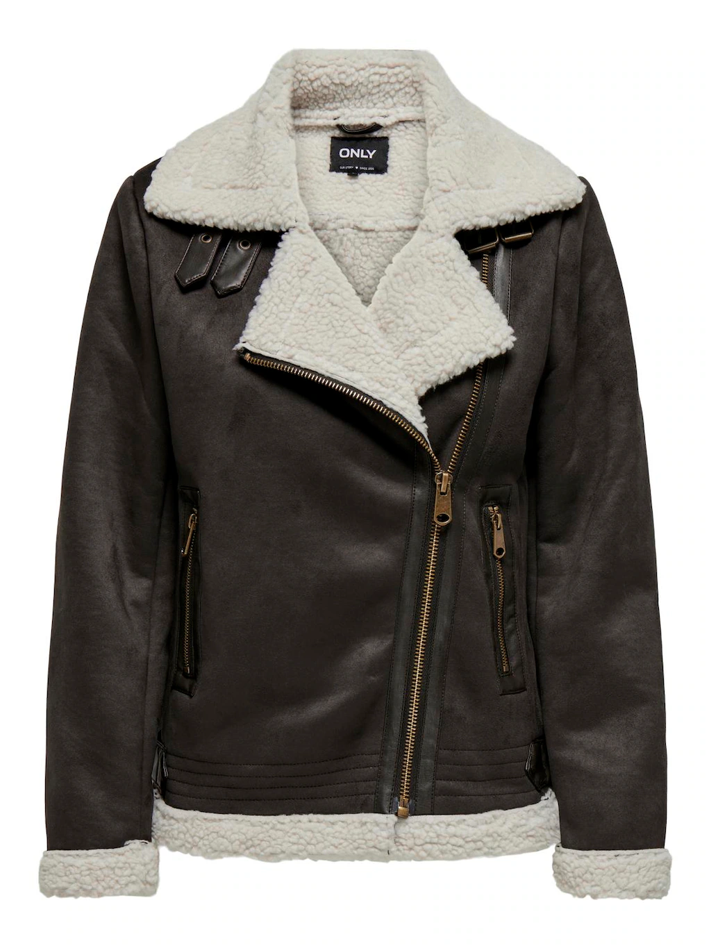 ONLY Lederimitatjacke "ONLNEWDIANA AVIATOR JACKET CC OTW" günstig online kaufen