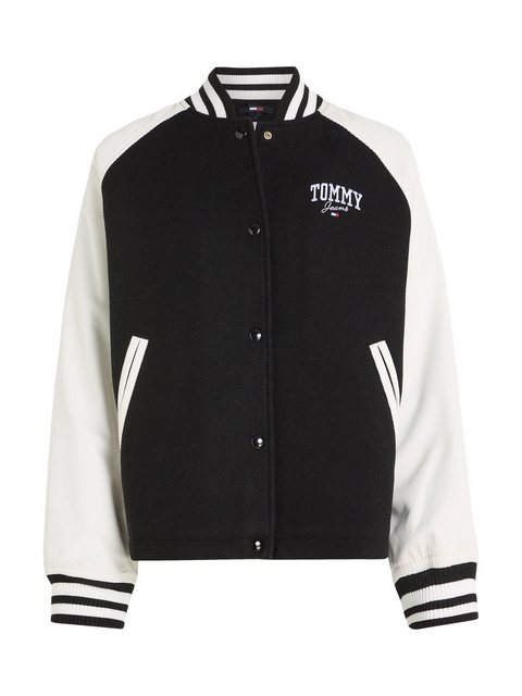 Tommy Jeans Outdoorjacke TJW CORD WOOL MIX LETTERMAN mit Logostickerei günstig online kaufen