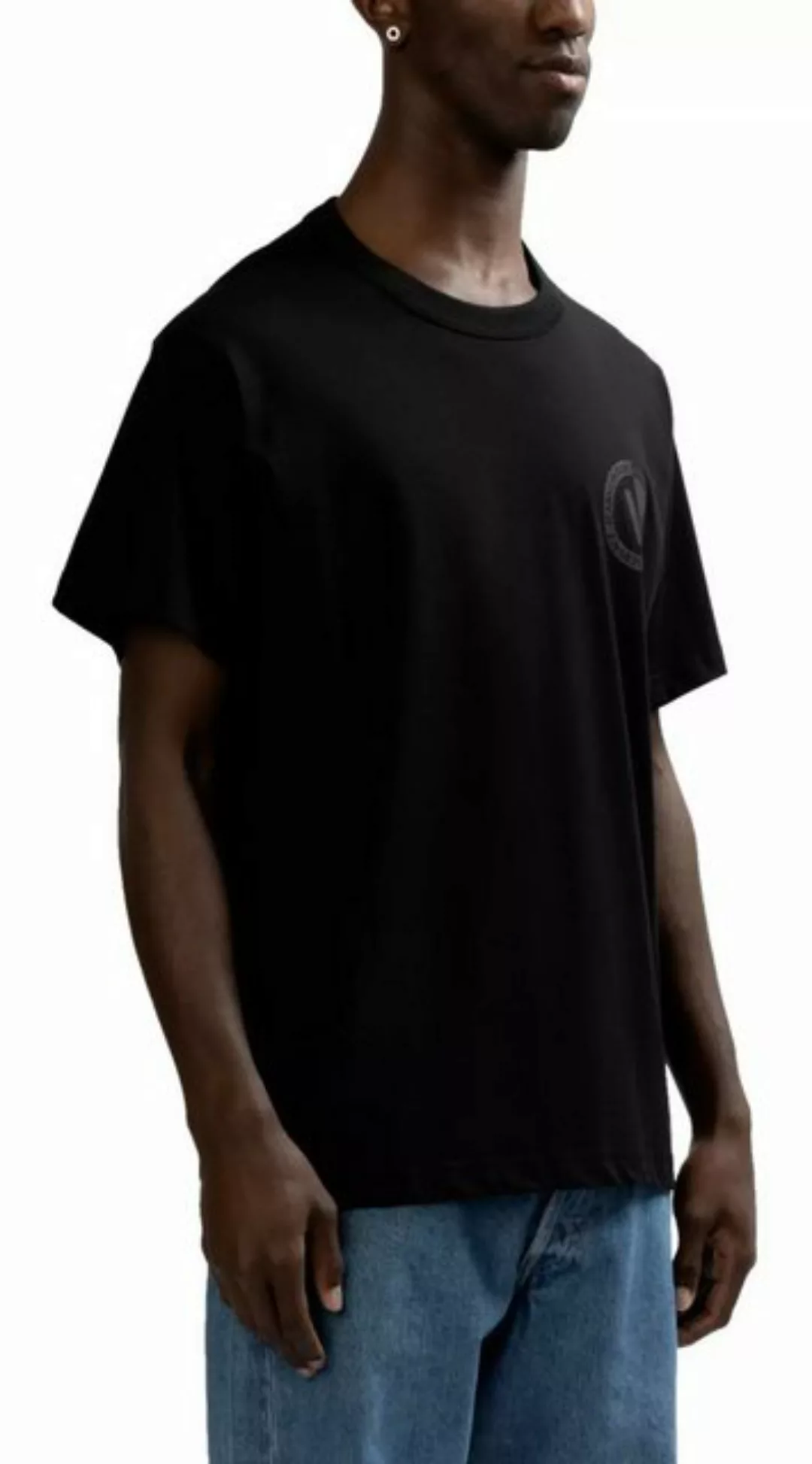 Versace Jeans Couture T-Shirt Vemblem Retro Shirt V-Emblem-Logo, atmungsakt günstig online kaufen