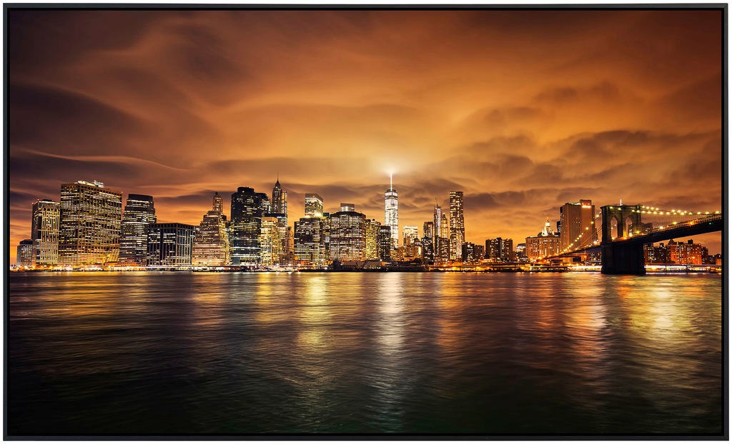 Papermoon Infrarotheizung »Manhattan bei Sonnenuntergang«, sehr angenehme S günstig online kaufen
