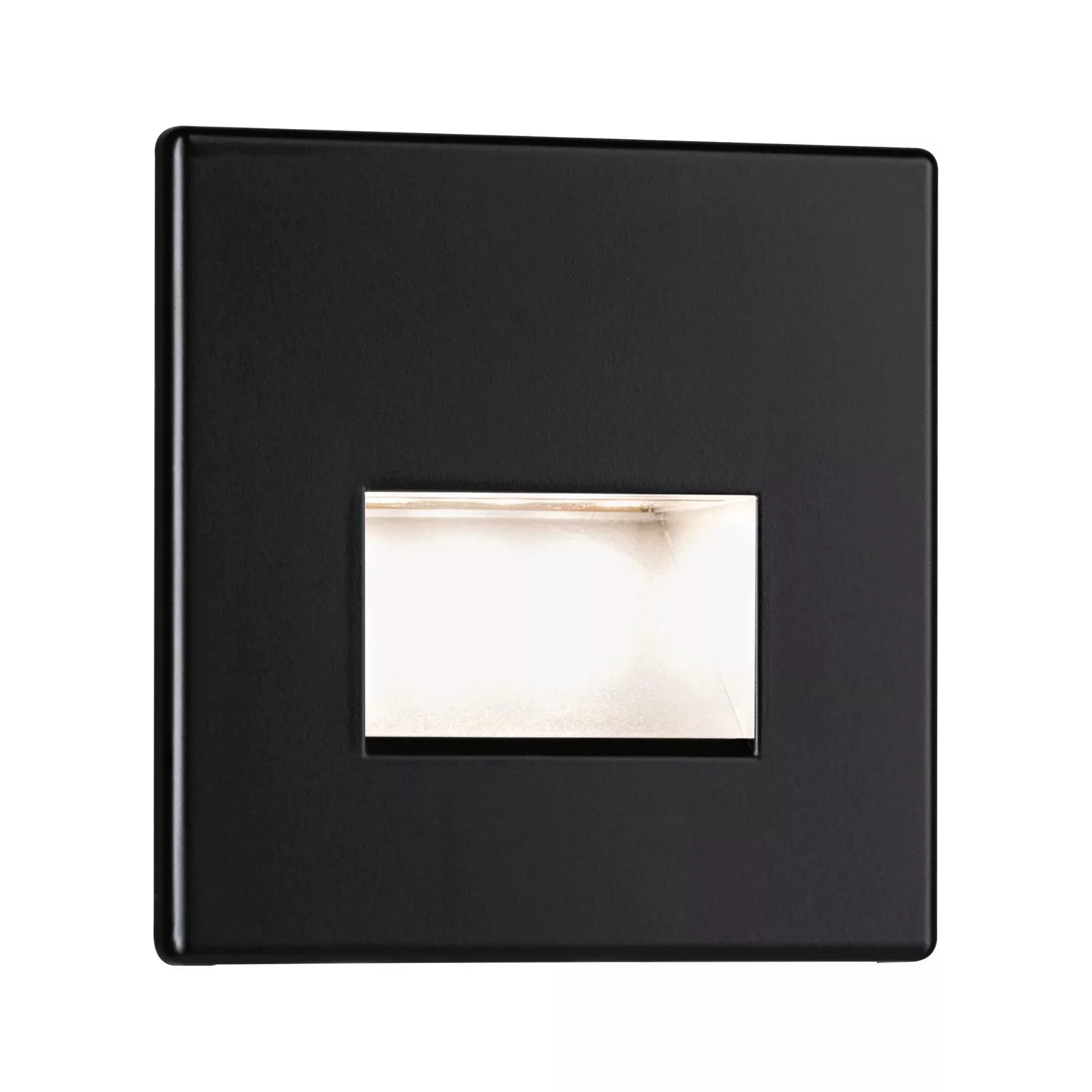 LED Wandeinbauleuchte Edge Quadro in Schwarz-matt 1,4W 50lm günstig online kaufen