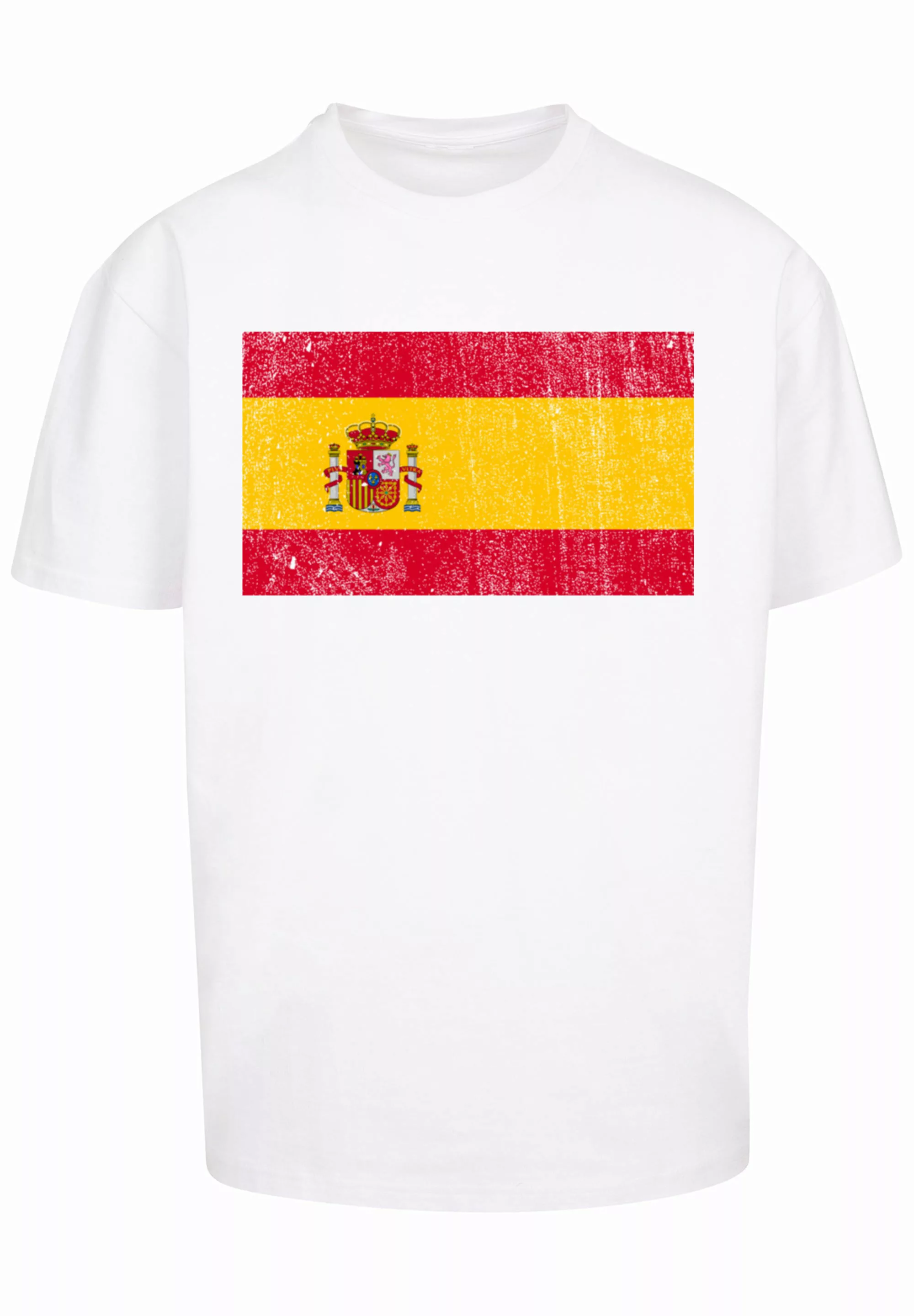 F4NT4STIC T-Shirt "Spain Spanien Flagge distressed", Print günstig online kaufen