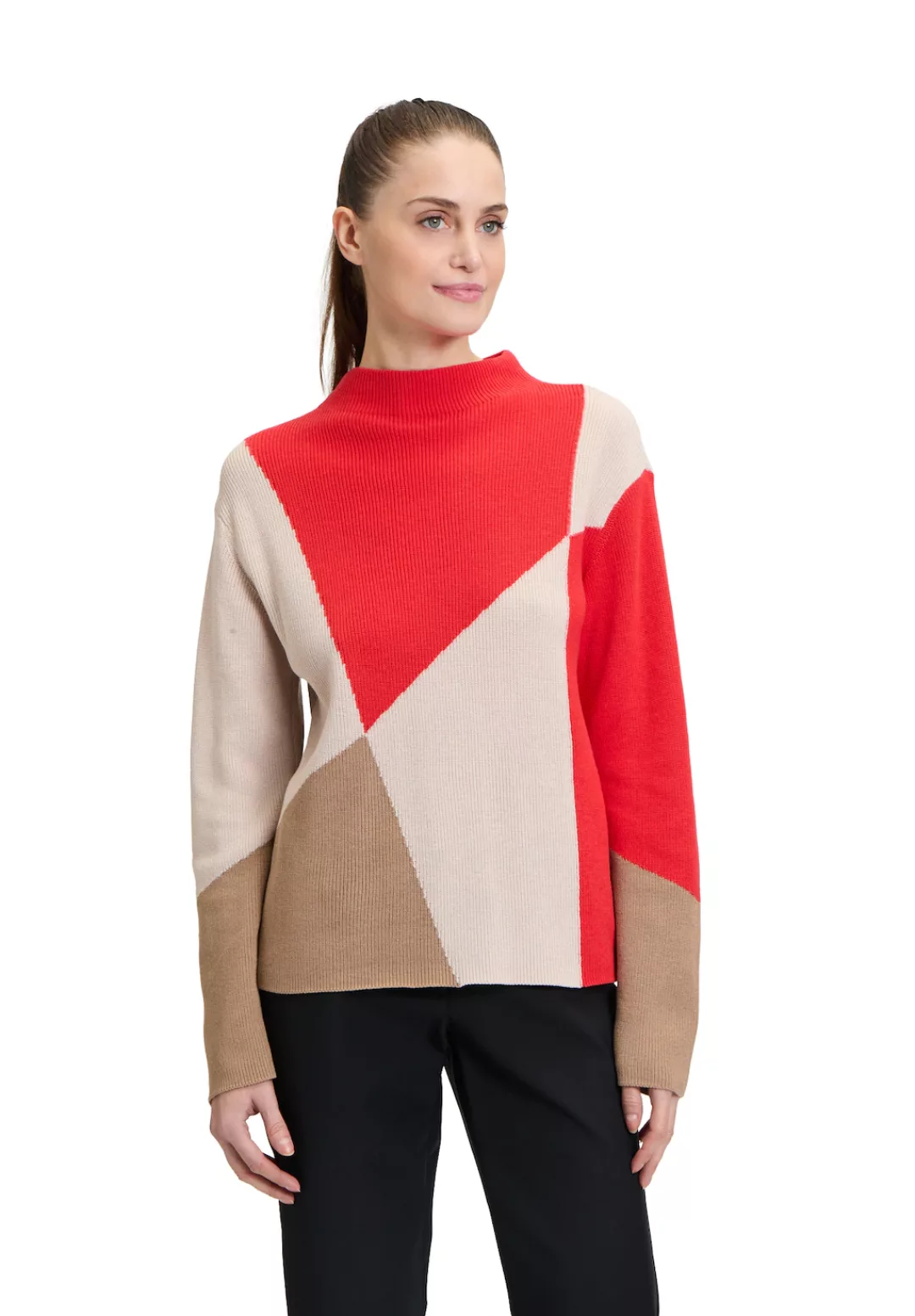 Betty Barclay Strickpullover "Betty Barclay Feinstrickpullover mit Intarsie günstig online kaufen