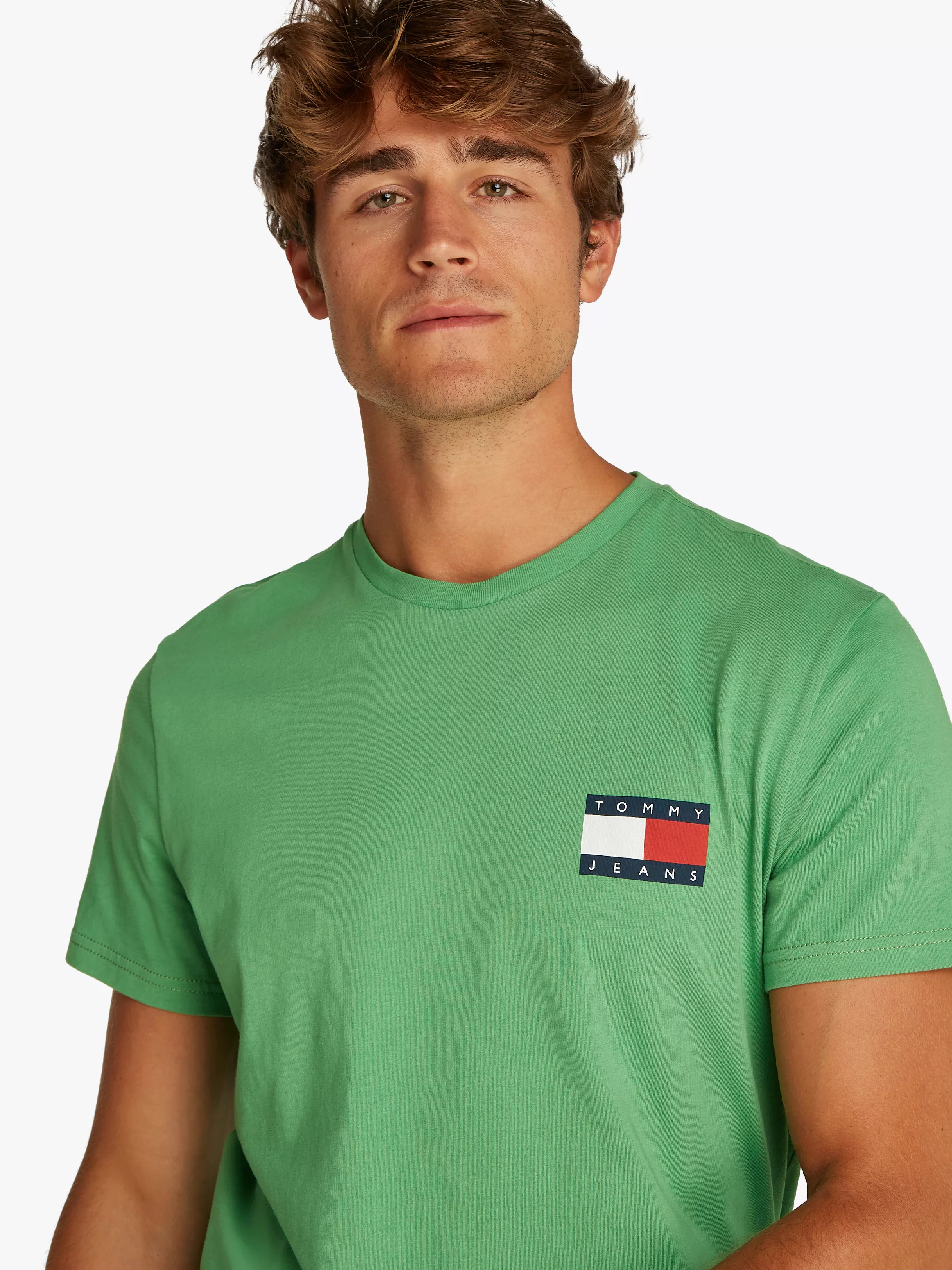 Tommy Jeans T-Shirt "TJM SLIM ESSENTIAL FLAG TEE EXT" günstig online kaufen