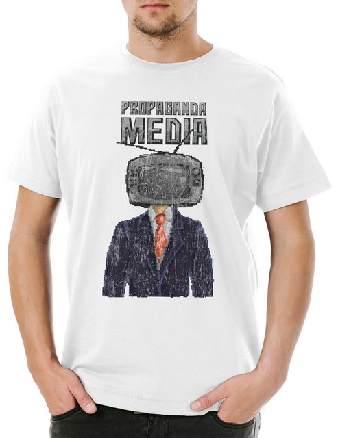 Urban Backwoods Print-Shirt Propaganda Media Herren T-Shirt Gamer Gaming Fu günstig online kaufen