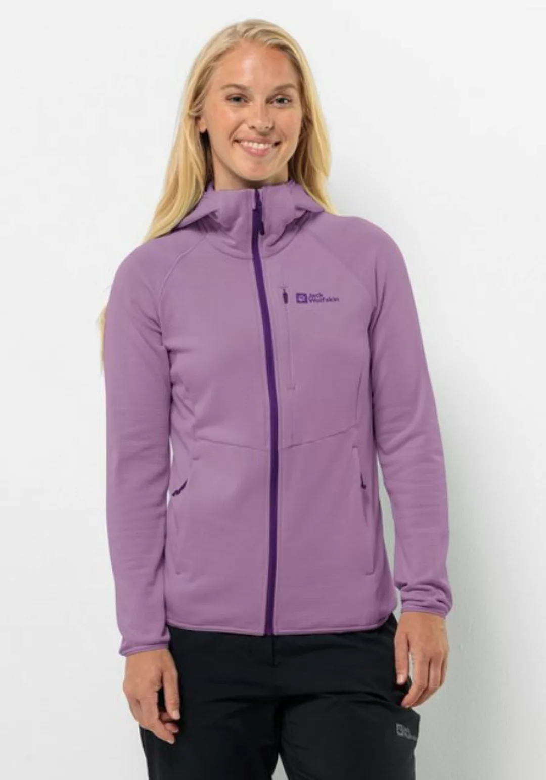 Jack Wolfskin Kapuzenfleecejacke KOLBENBERG HOODED FZ W günstig online kaufen