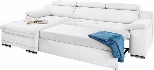 sit&more Ecksofa "Andiamo L-Form", wahlweise mit Bettfunktion, inklusive Ko günstig online kaufen