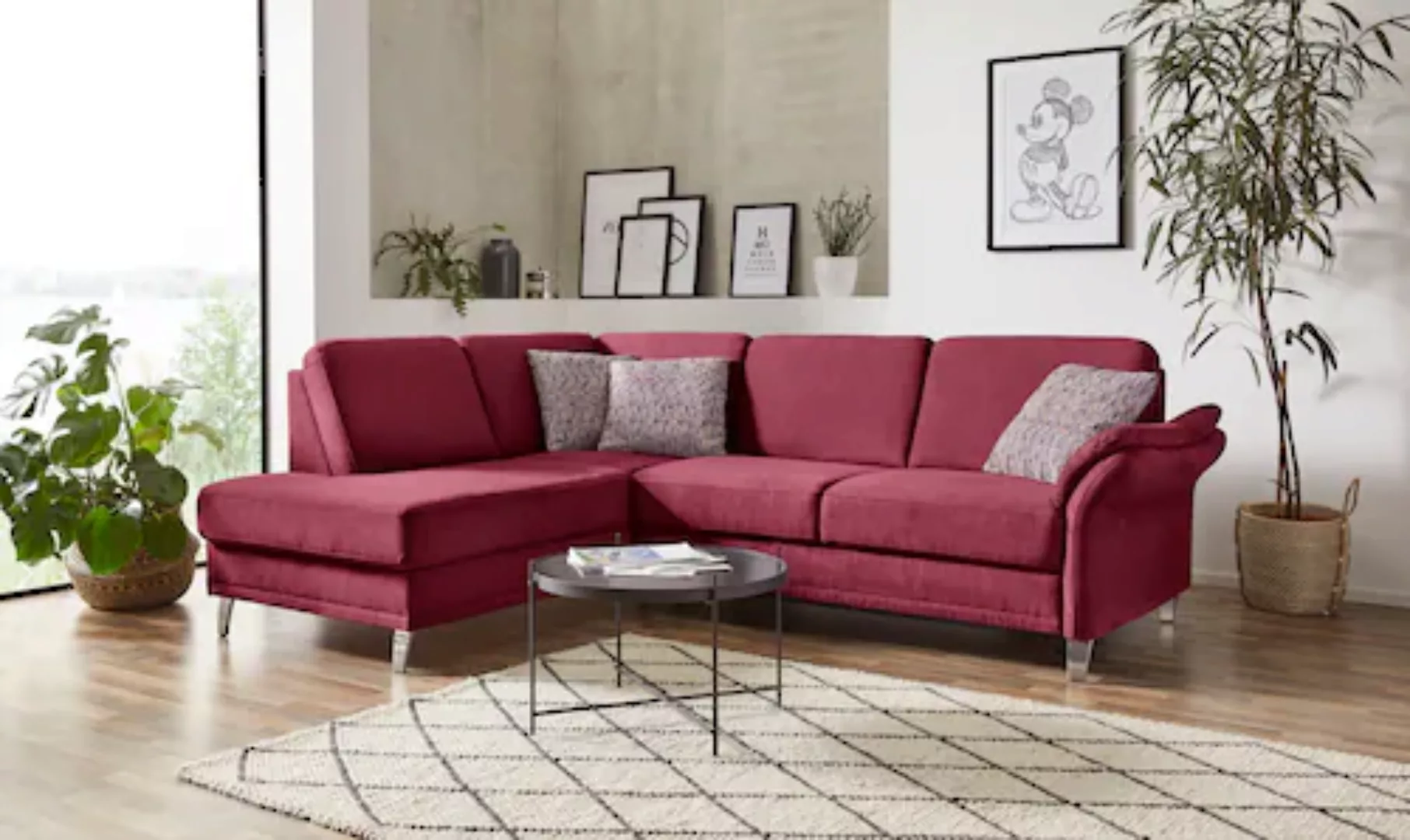 sit&more Ecksofa "Clio L-Form", wahlweise mit Bettfunktion und Bettkasten, günstig online kaufen