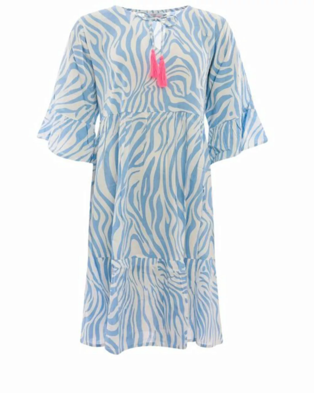 Zwillingsherz Sommerkleid Zwillingsherz Kleid Zebradreams in blau oder pink günstig online kaufen