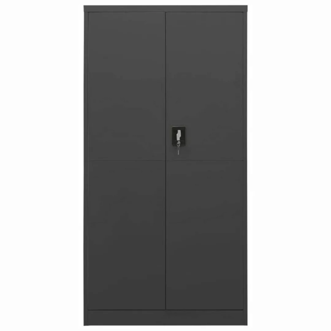 furnicato Aktenschrank Schließfachschrank Anthrazit 90x40x180 cm Stahl günstig online kaufen