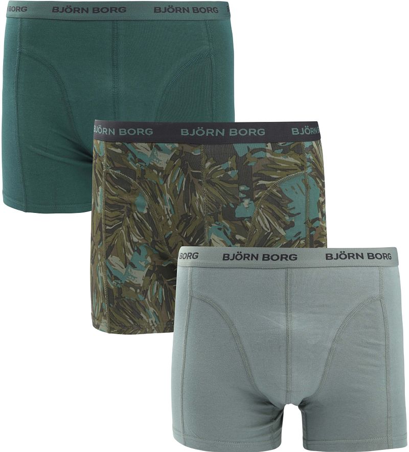 Bjorn Borg Boxers 3Pack Stretch Grün - Größe XL günstig online kaufen