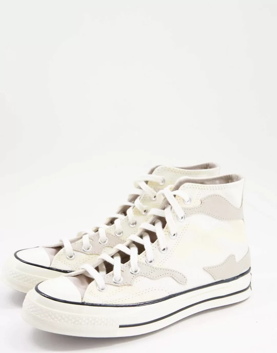 Converse – Chuck 70 – Sneaker mit Military-Applikation in Stein-Neutral günstig online kaufen