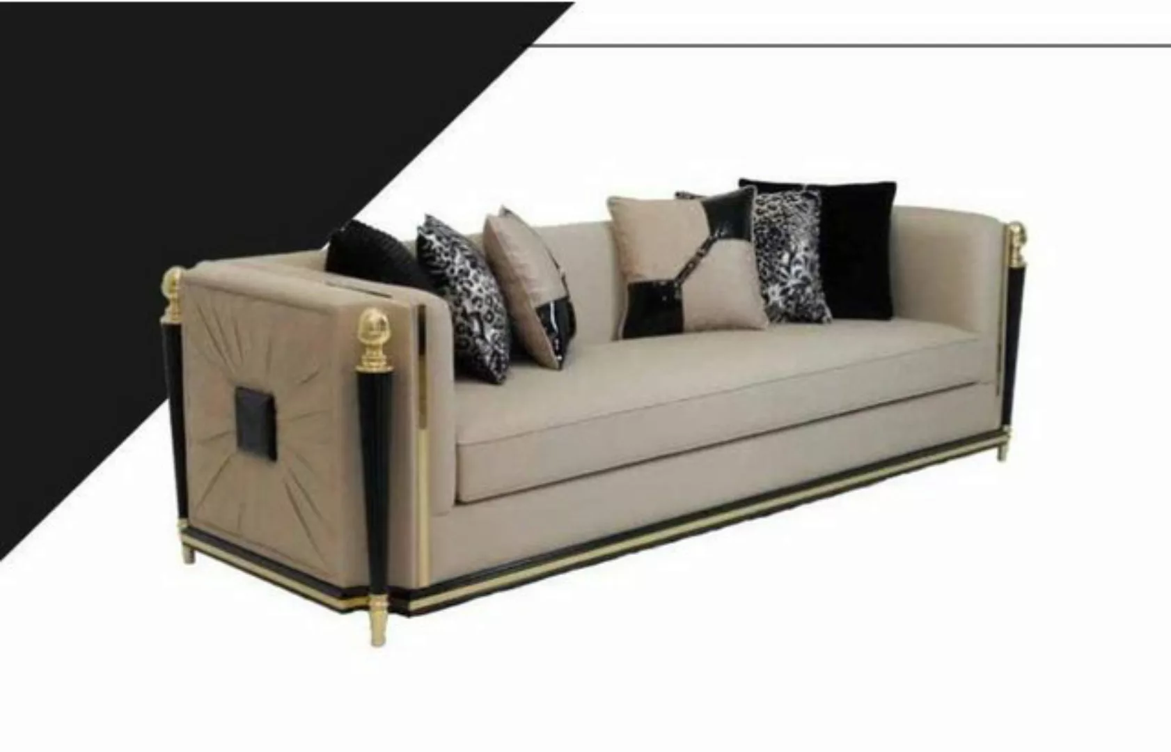 JVmoebel Sofa Dreisitzer Couch Polster Möbel Sofa Couchen Design Möbel Stof günstig online kaufen