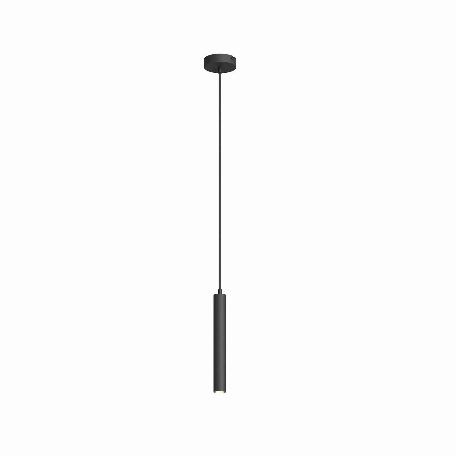 Arcchio LED-Pendelleuchte Franka, 1-flg., Ø 4 cm, schwarz günstig online kaufen