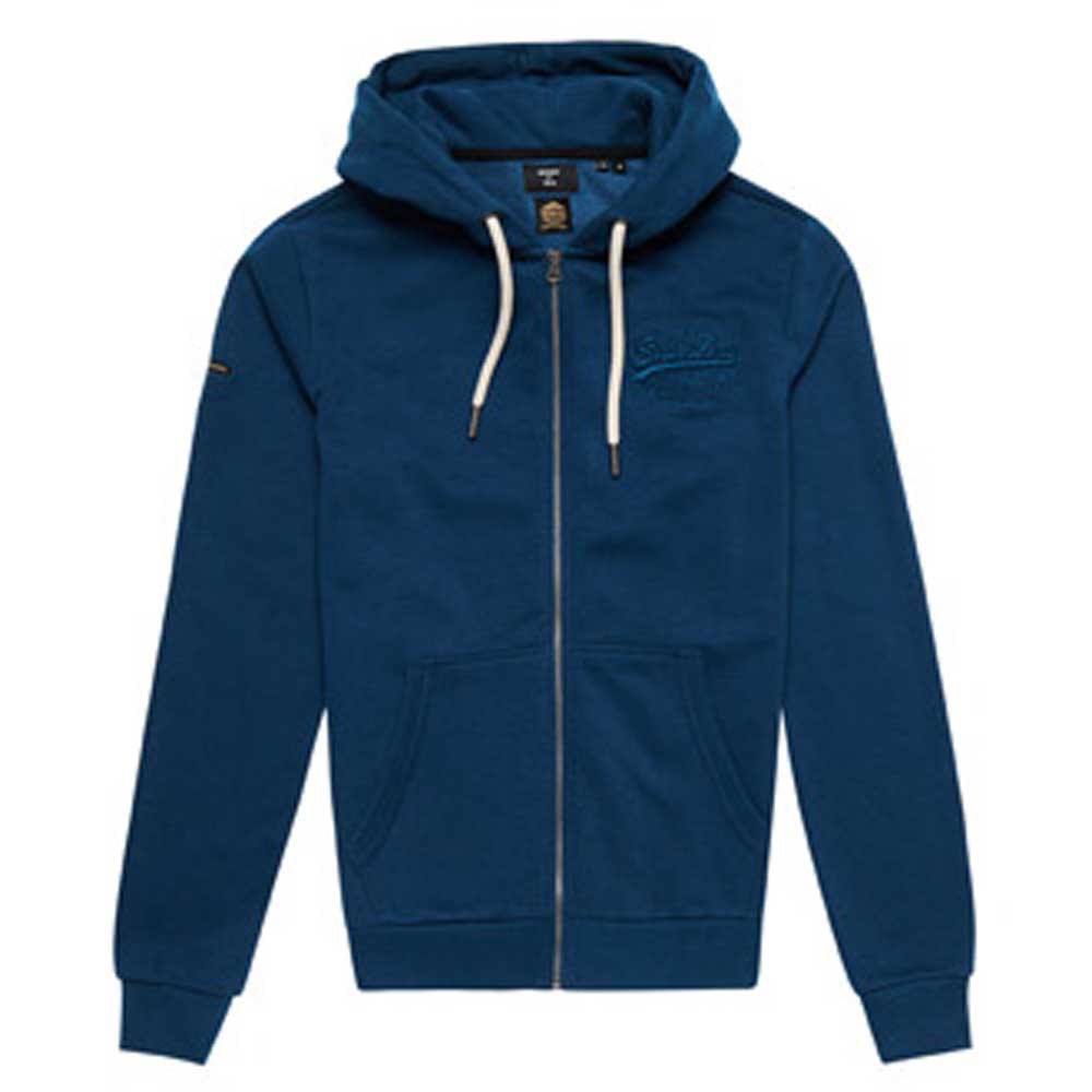 Superdry Vintage Logo Tonal Sweatshirt Mit Reißverschluss 2XL Blue Bottle günstig online kaufen