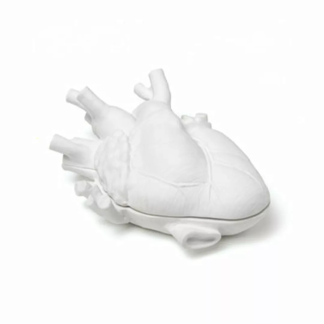 Schachtel Love in a Box keramik weiß / Menschliches Herz aus Porzellan - 13 günstig online kaufen
