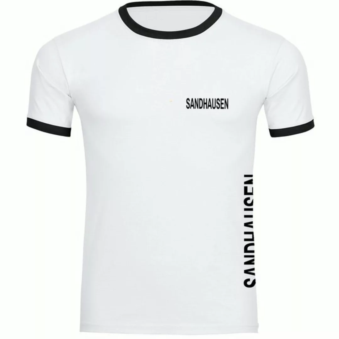 multifanshop T-Shirt Kontrast Sandhausen - Brust & Seite - Männer günstig online kaufen