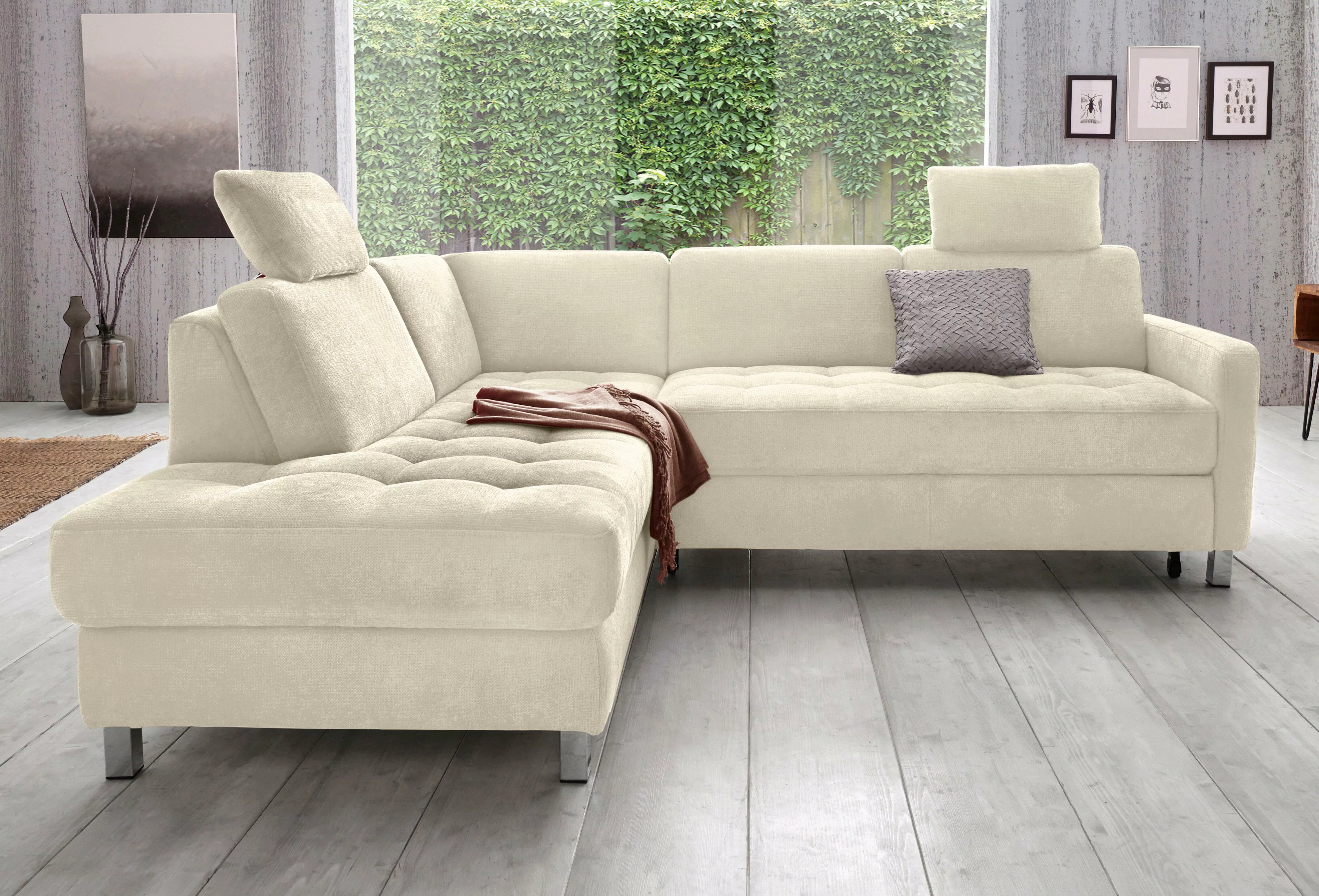 sit&more Ecksofa "Mistral L-Form", wahlweise mit Bettfunktion günstig online kaufen