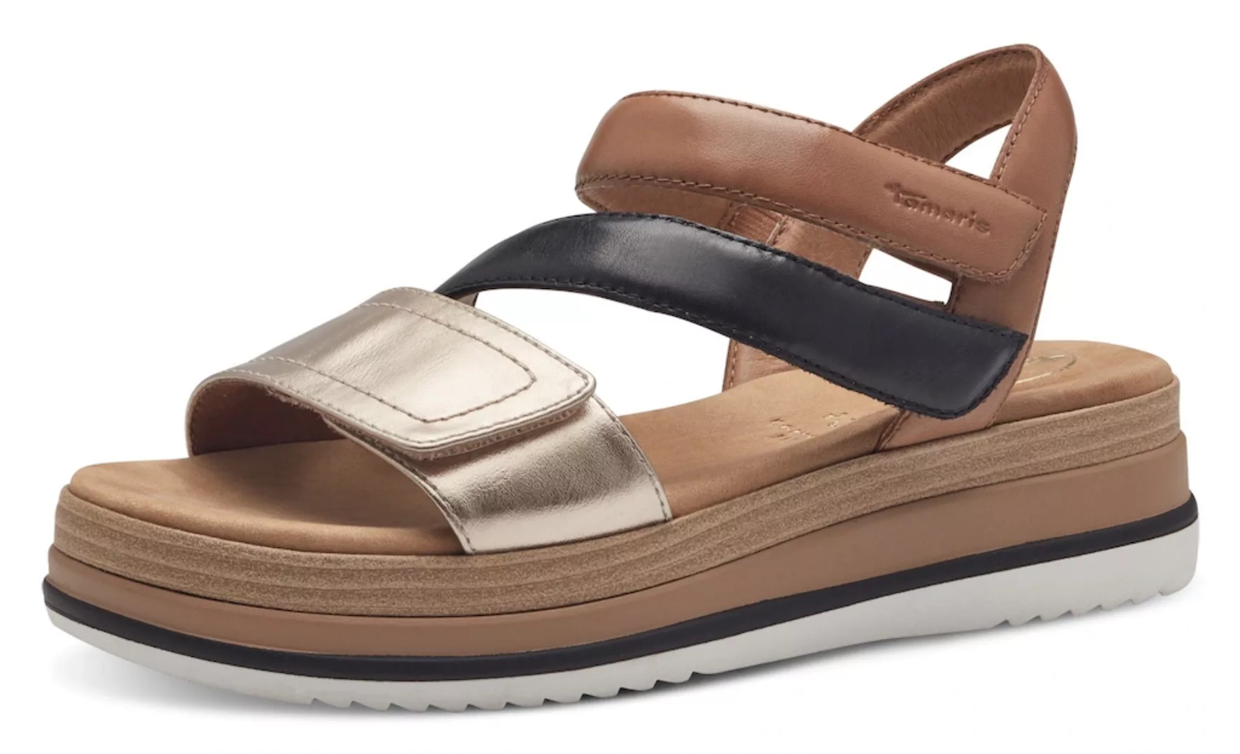 Tamaris COMFORT Sandalette, Sommerschuh, Sandale, Plateauabsatz, mit drei K günstig online kaufen