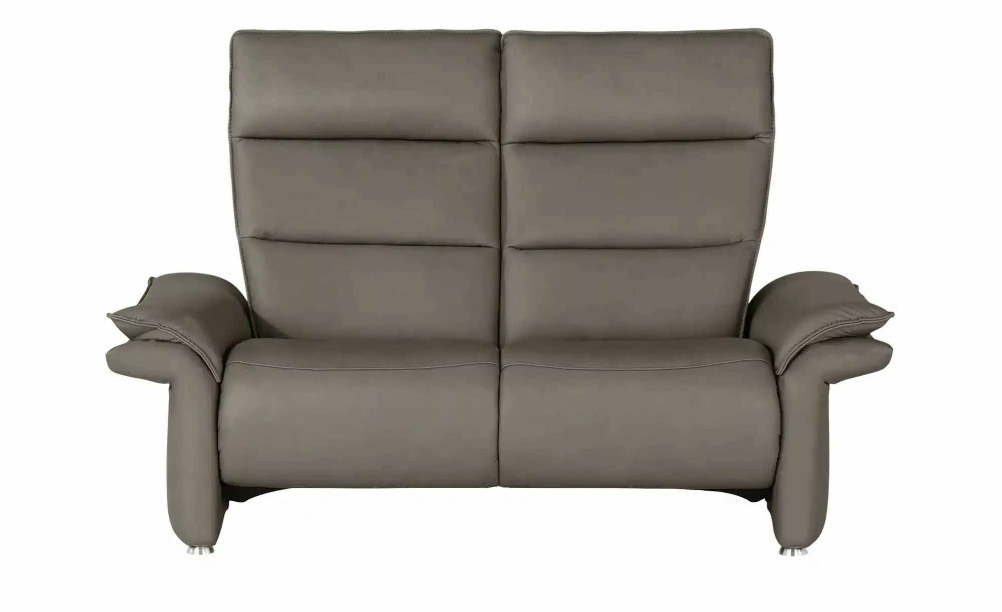 Hukla Ledersofa  Corvina ¦ grau ¦ Maße (cm): B: 154 H: 109 T: 90 Polstermöb günstig online kaufen