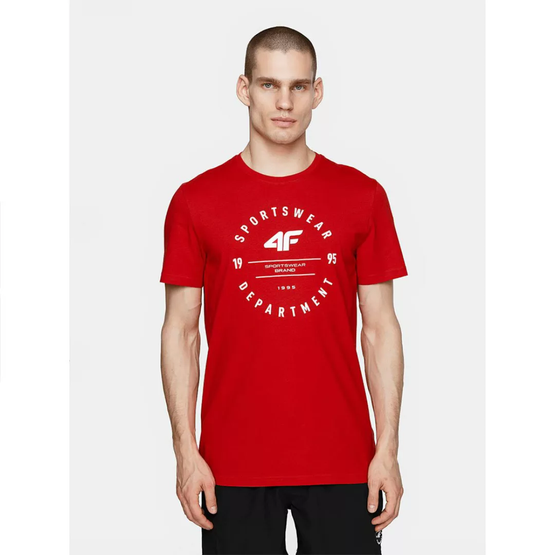 4f Kurzärmeliges T-shirt S Red günstig online kaufen