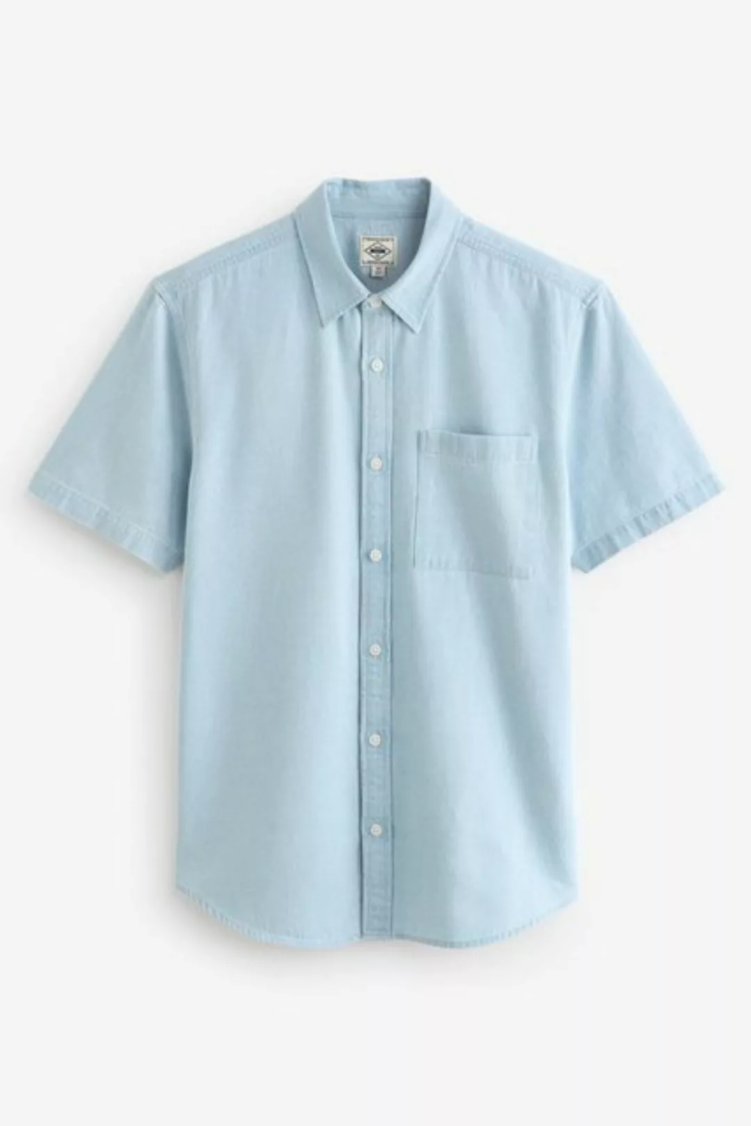 Next Kurzarmhemd Kurzärmeliges Denim-Hemd (1-tlg) günstig online kaufen