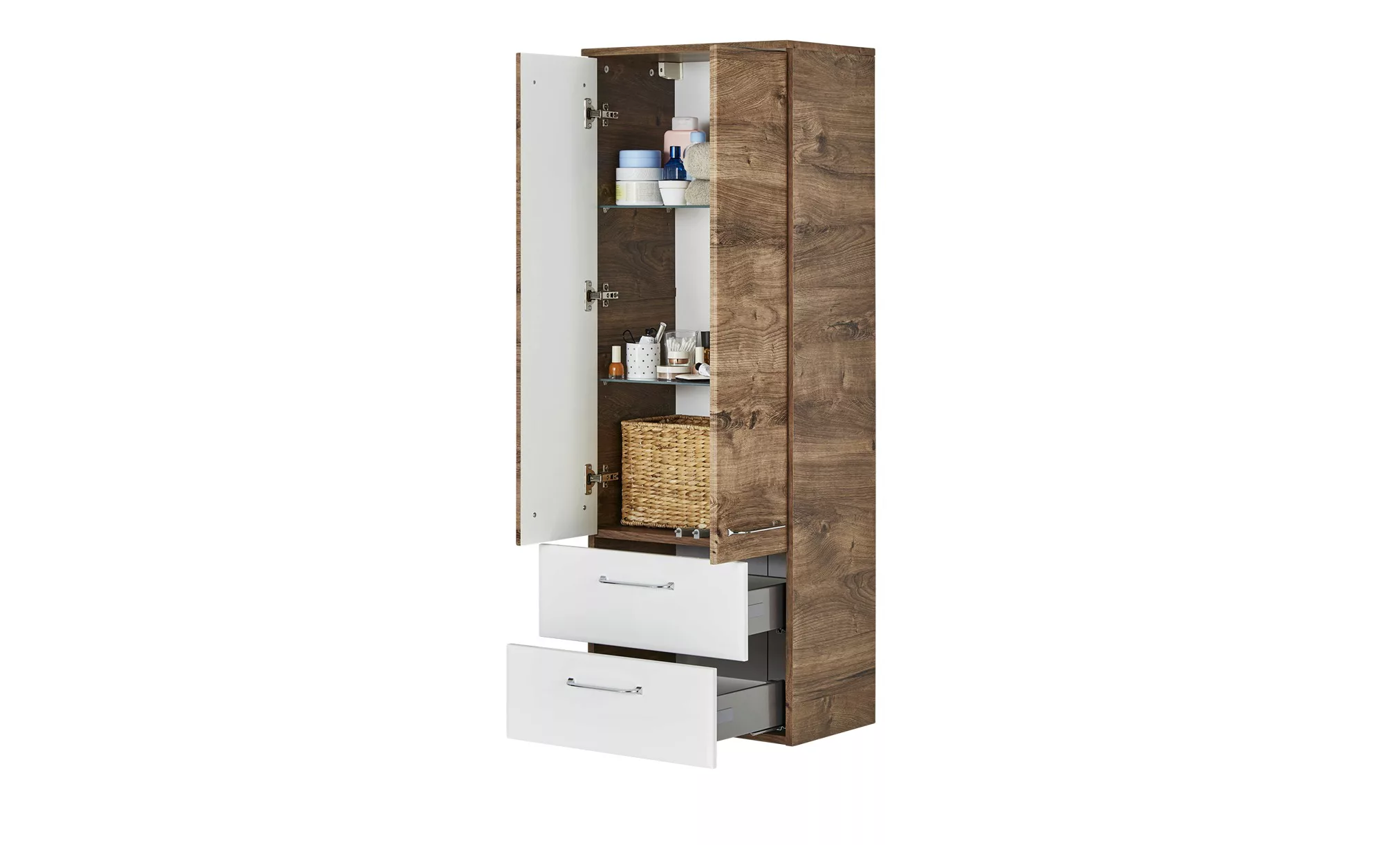 smart Midischrank  Onda ¦ holzfarben ¦ Maße (cm): B: 50 H: 136,1 T: 33.0 Ak günstig online kaufen