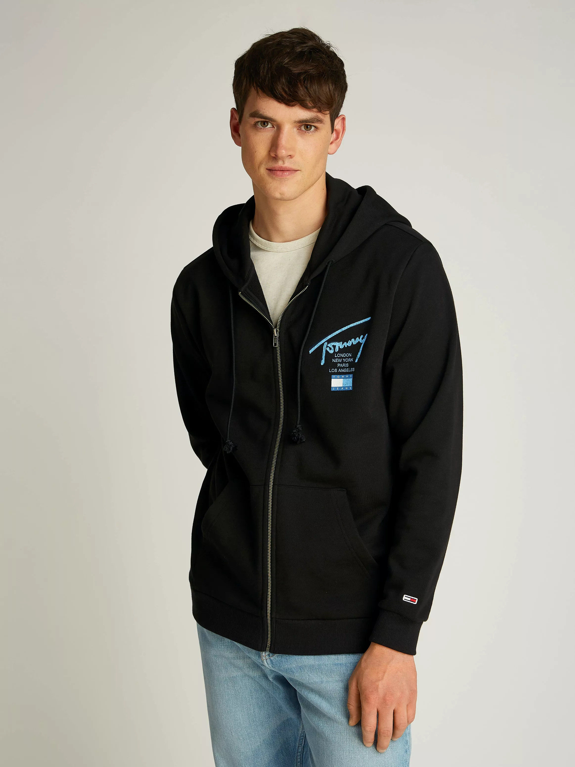 Tommy Jeans Plus Sweatjacke "TJM REG SIG TWIST ZIPTHRU EXT", in Großen Größ günstig online kaufen