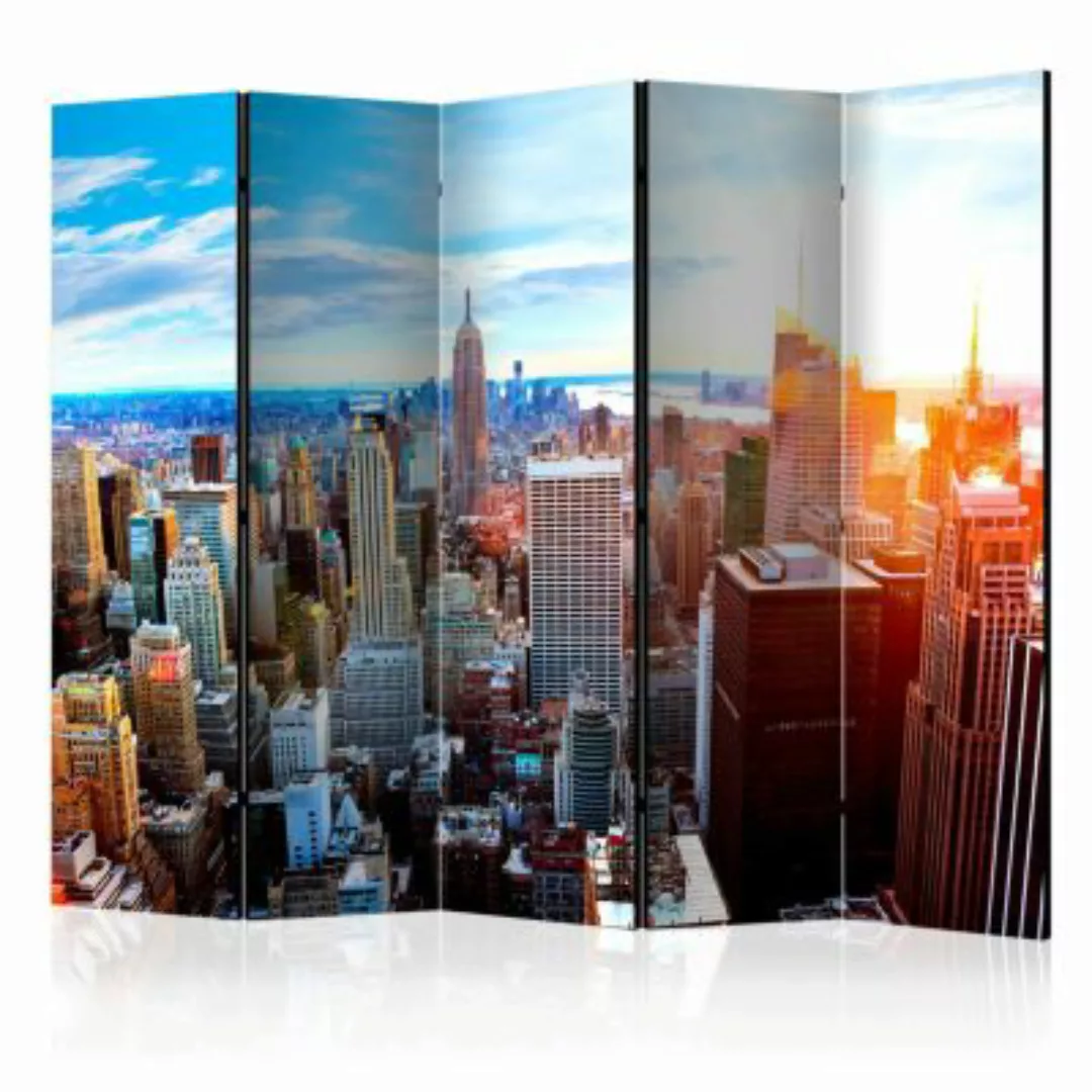 artgeist Paravent Sunrise over Manhattan II [Room Dividers] mehrfarbig Gr. günstig online kaufen