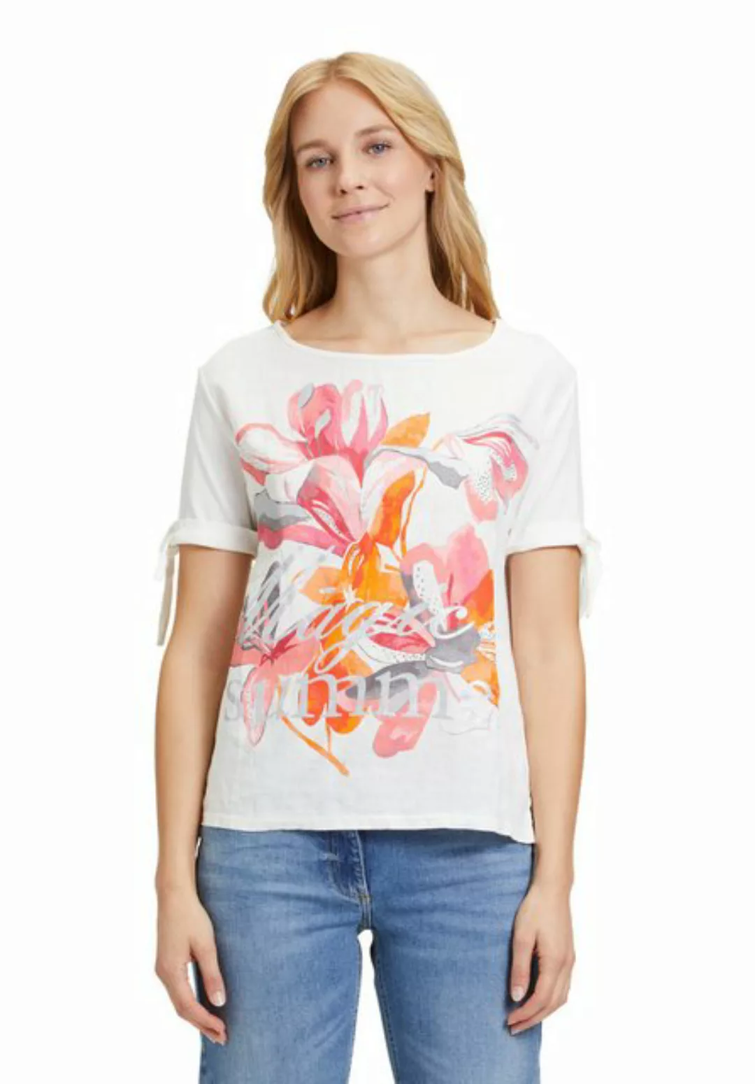 Betty Barclay T-Shirt mit Schleifenknoten (1-tlg) Materialmix günstig online kaufen
